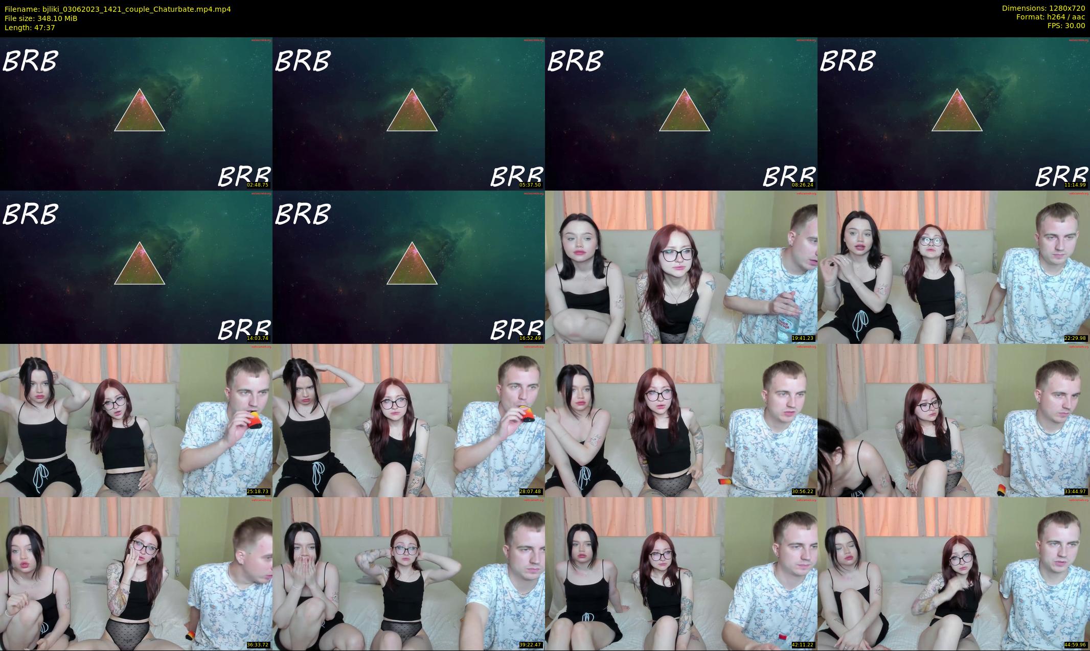 bjliki — 48 minute Chaturbate couple cam show recording, 720p, Jun 3, 2023