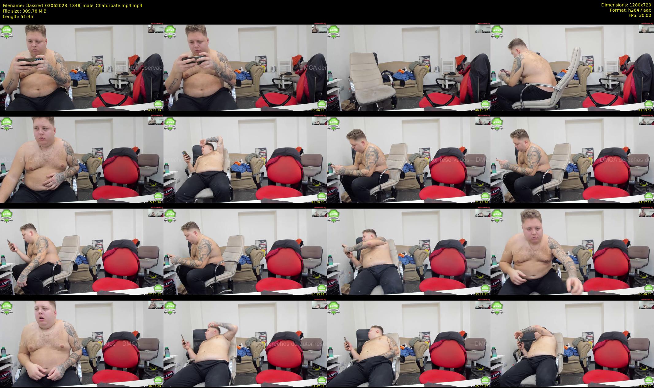 classied — 52 minute Chaturbate male cam show recording, 720p, Jun 3, 2023