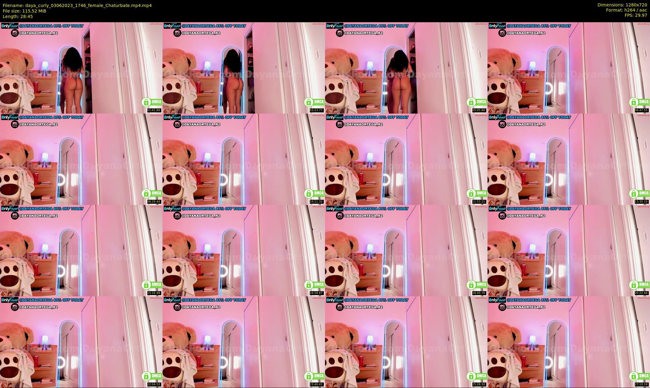 daya_curly — 29 minute Chaturbate female cam show recording, 720p, Jun 3, 2023