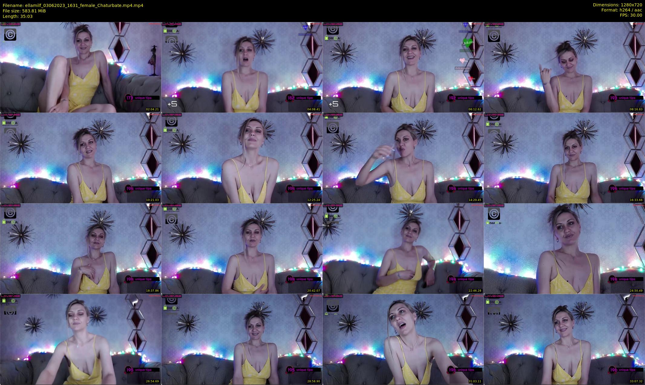 ellamilf — 36 minute Chaturbate female cam show recording, 720p, Jun 3, 2023