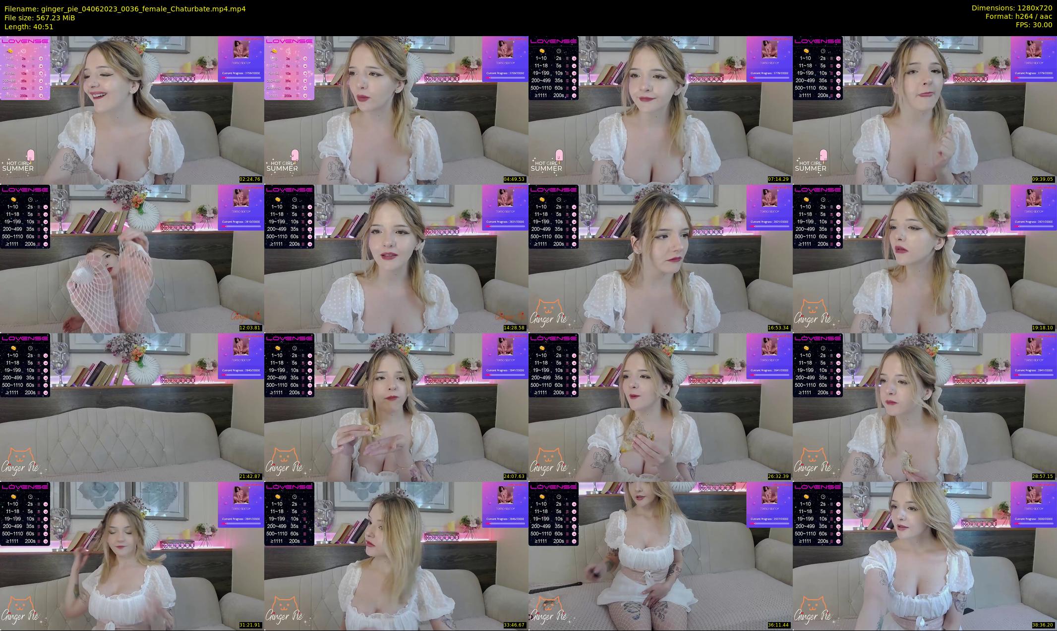 ginger_pie — 41 minute Chaturbate female cam show recording, 720p, Jun 4, 2023