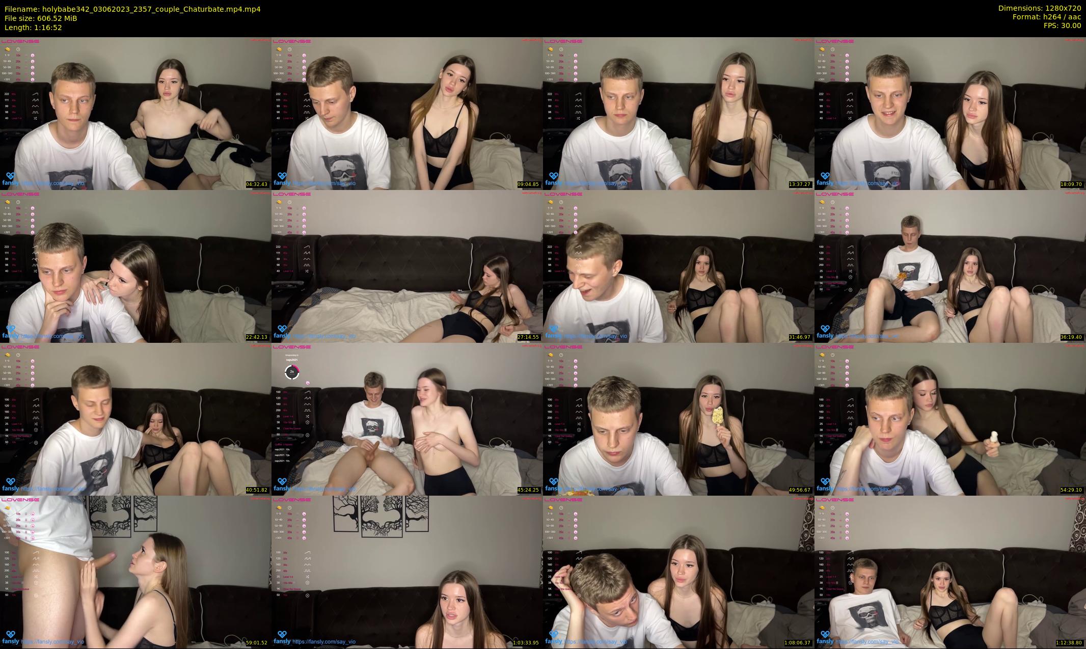 holybabe342 — 77 minute Chaturbate couple cam show recording, 720p, Jun 3, 2023