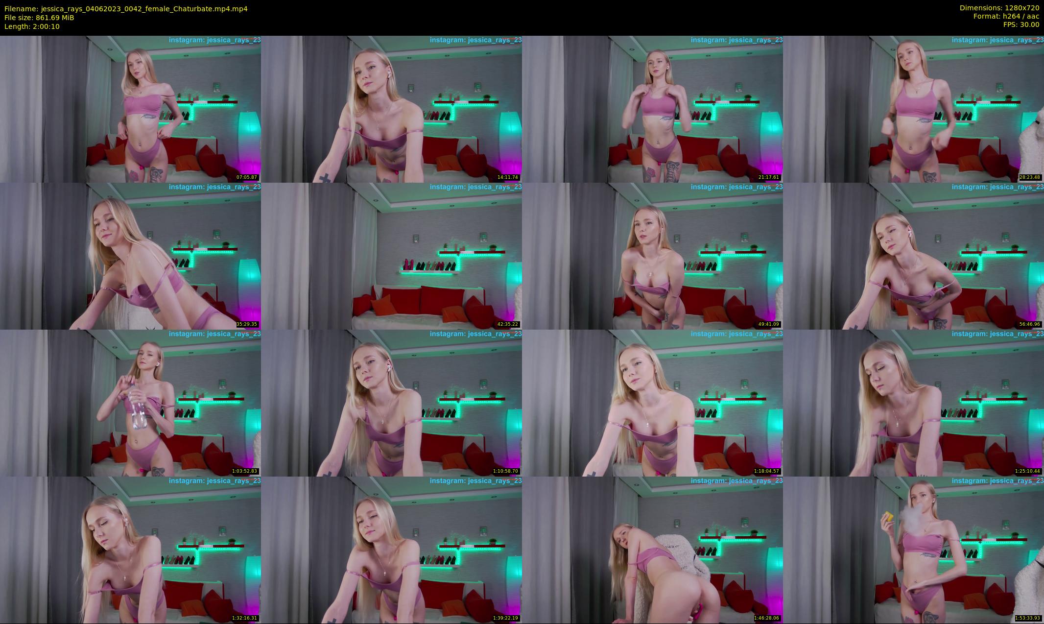 jessica_rays — 121 minute Chaturbate couple cam show recording, 720p, Jun 4, 2023