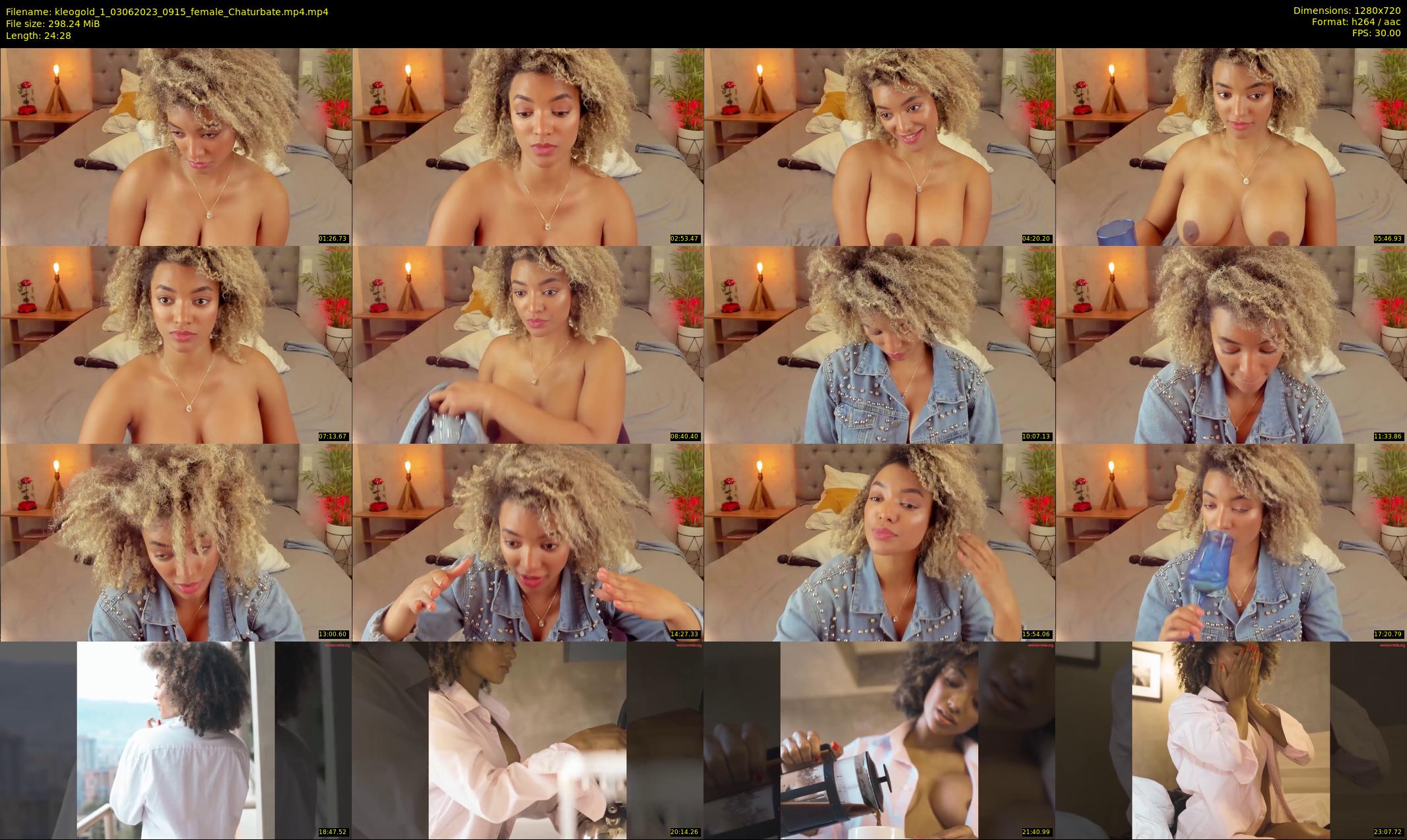 kleogold_1 — 25 minute Chaturbate female cam show recording, 720p, Jun 3, 2023