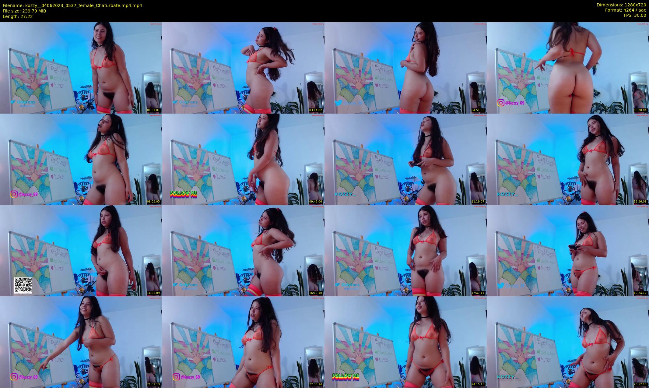 kozzy_ — 28 minute Chaturbate female cam show recording, 720p, Jun 4, 2023