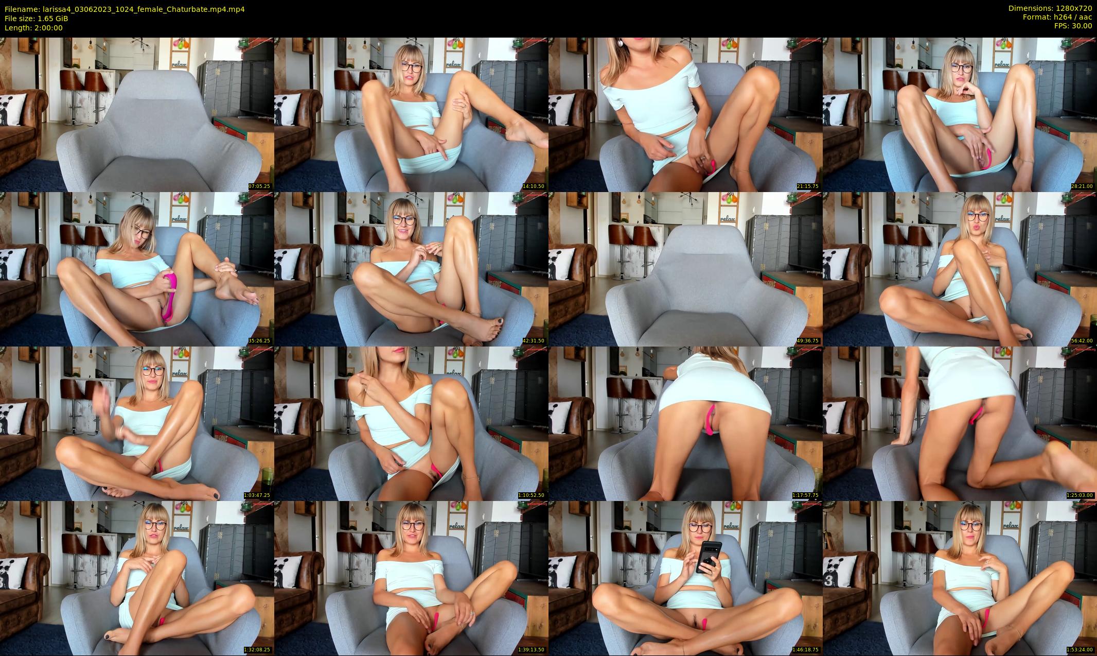 larissa4 — 120 minute Chaturbate female cam show recording, 720p, Jun 3, 2023