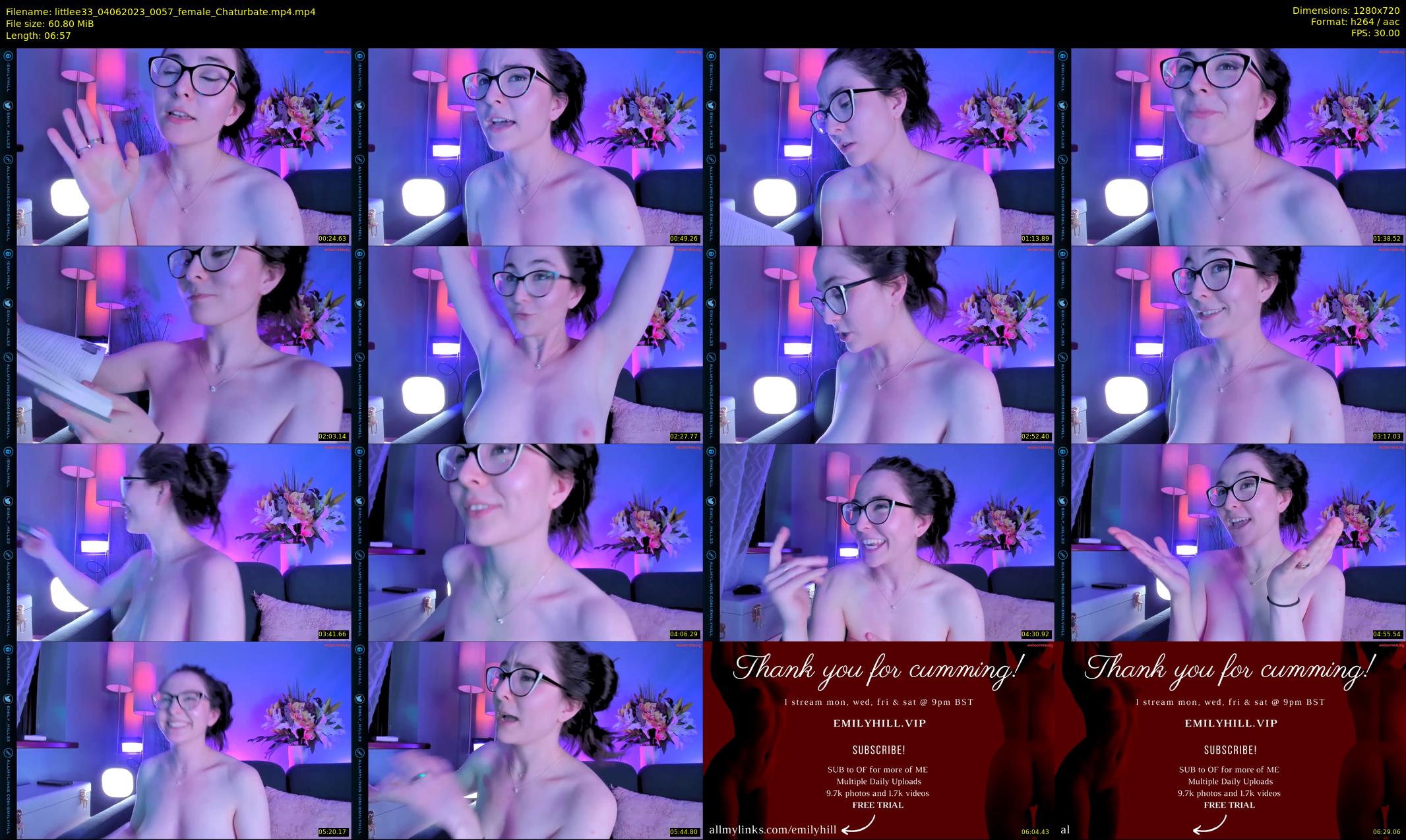 littlee33 — 7 minute Chaturbate female cam show recording, 720p, Jun 4, 2023