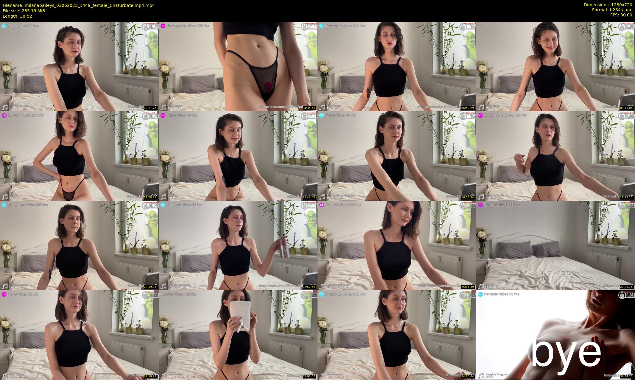 milanabaileys — 39 minute Chaturbate female cam show recording, 720p, Jun 3, 2023