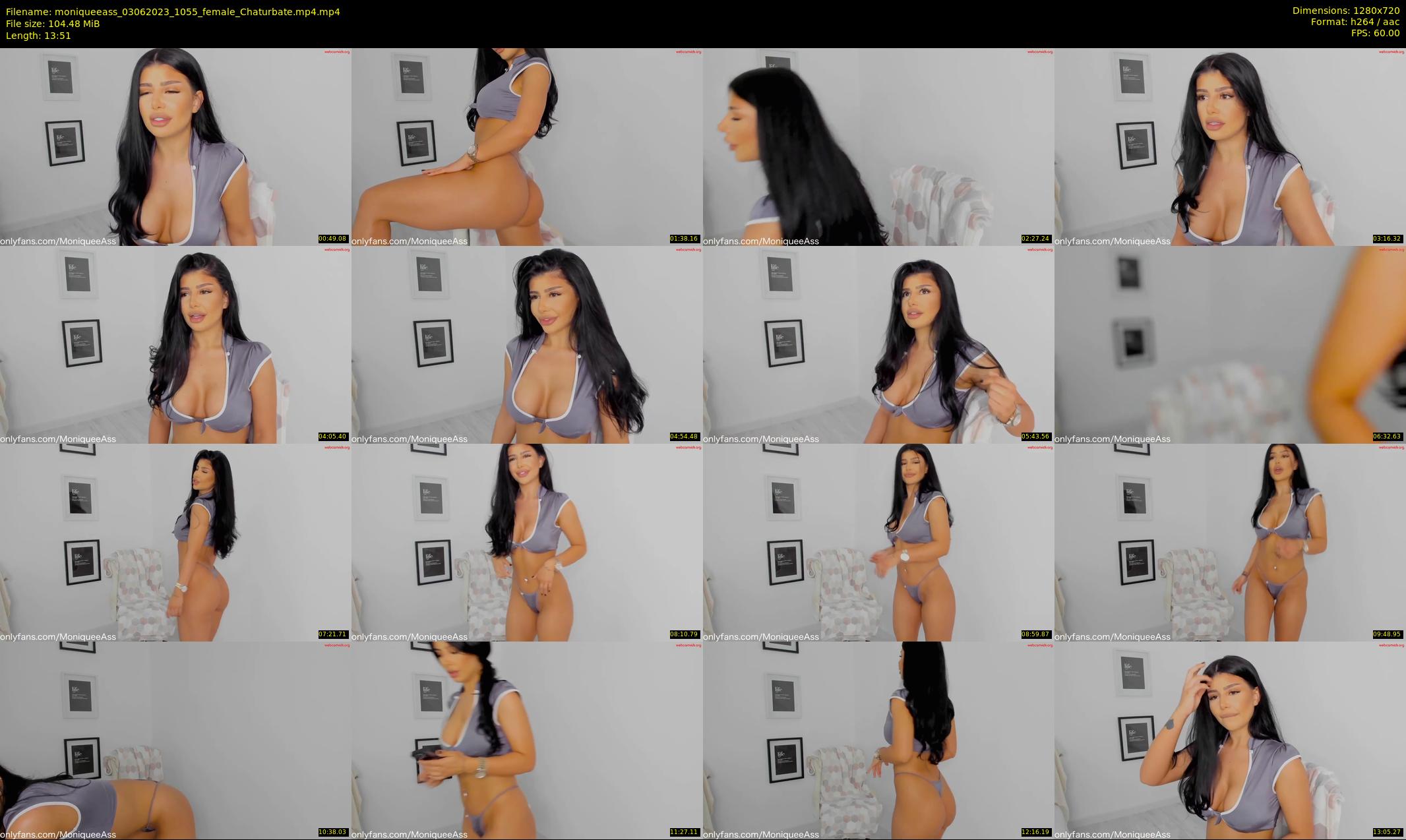 moniqueeass — 14 minute Chaturbate female cam show recording, 720p, Jun 3, 2023