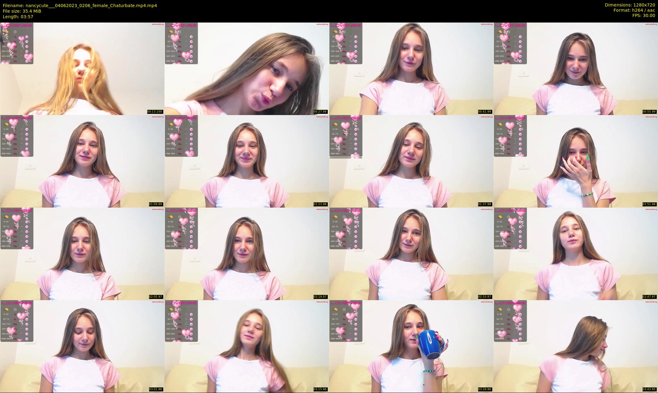 nancycute__ — 4 minute Chaturbate female cam show recording, 720p, Jun 4, 2023