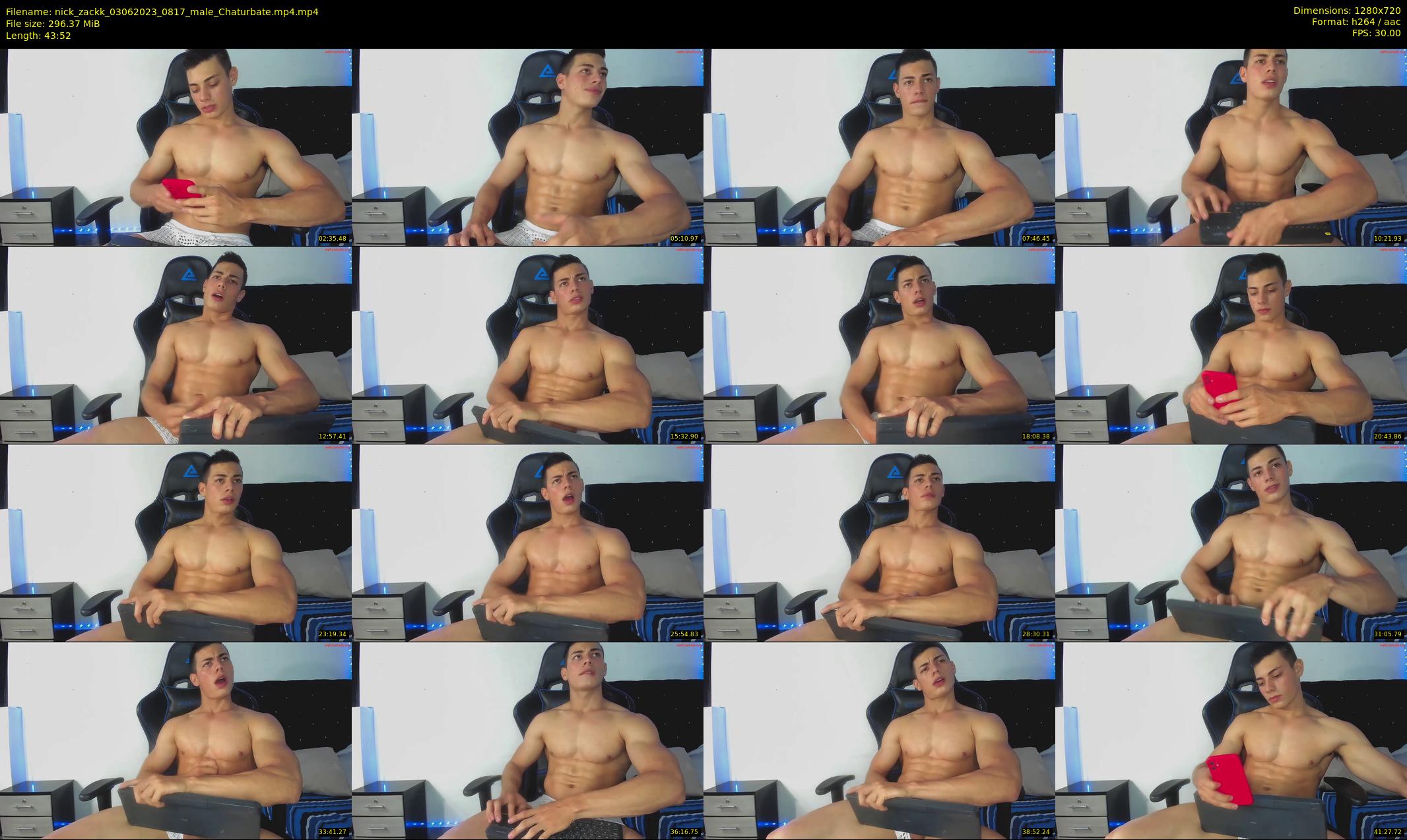 nick_zackk — 44 minute Chaturbate male cam show recording, 720p, Jun 3, 2023