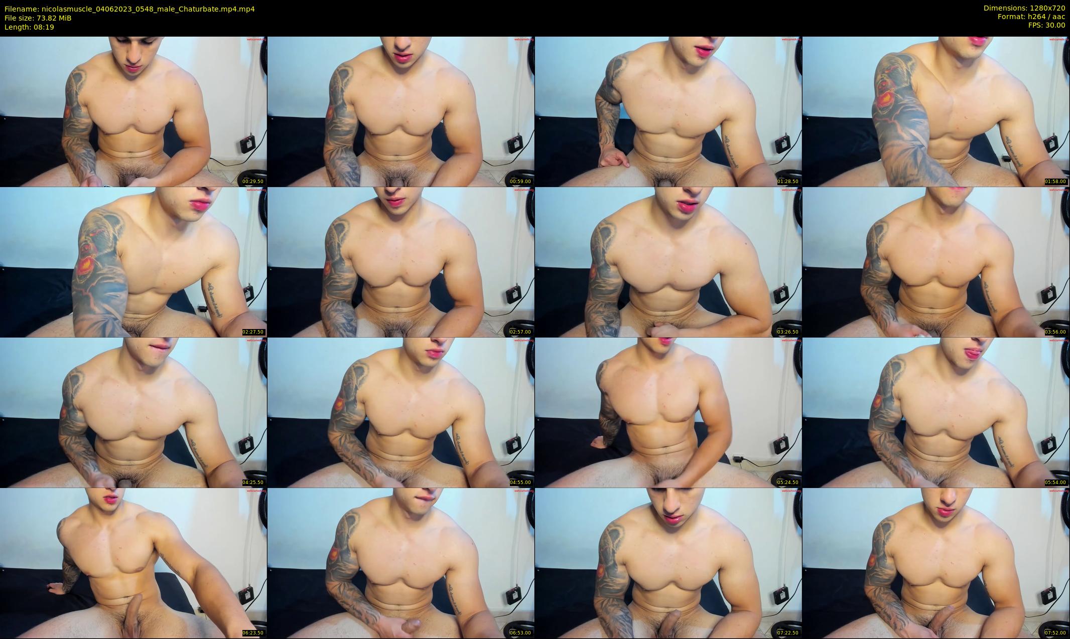 nicolasmuscle — 9 minute Chaturbate male cam show recording, 720p, Jun 4, 2023