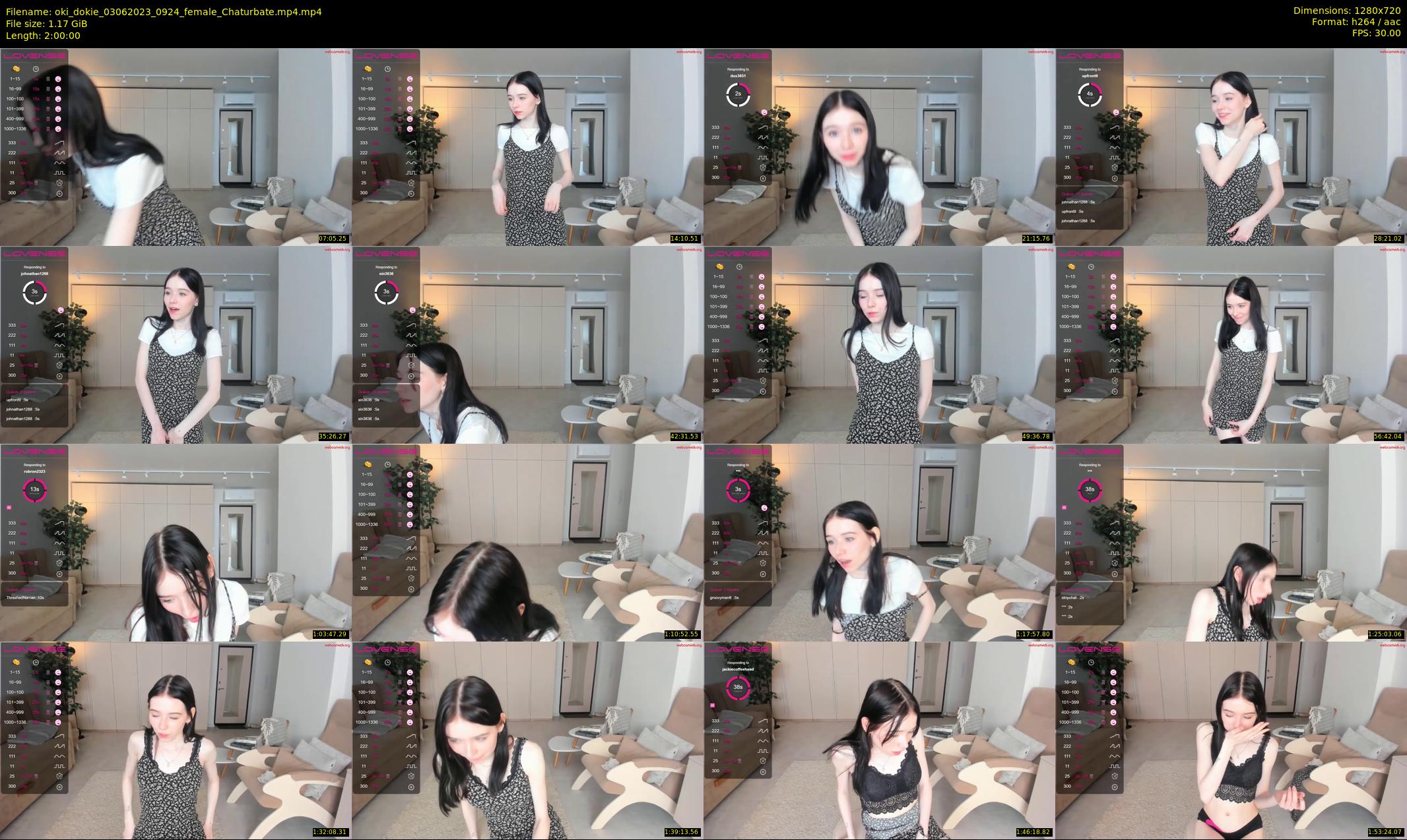 oki_dokie — 120 minute Chaturbate female cam show recording, 720p, Jun 3, 2023