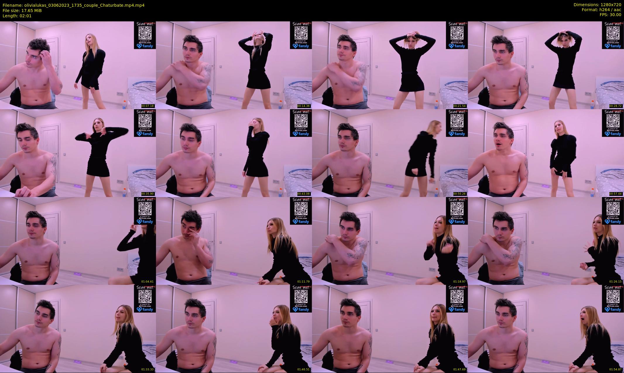 olivialukas — 3 minute Chaturbate couple cam show recording, 720p, Jun 3, 2023
