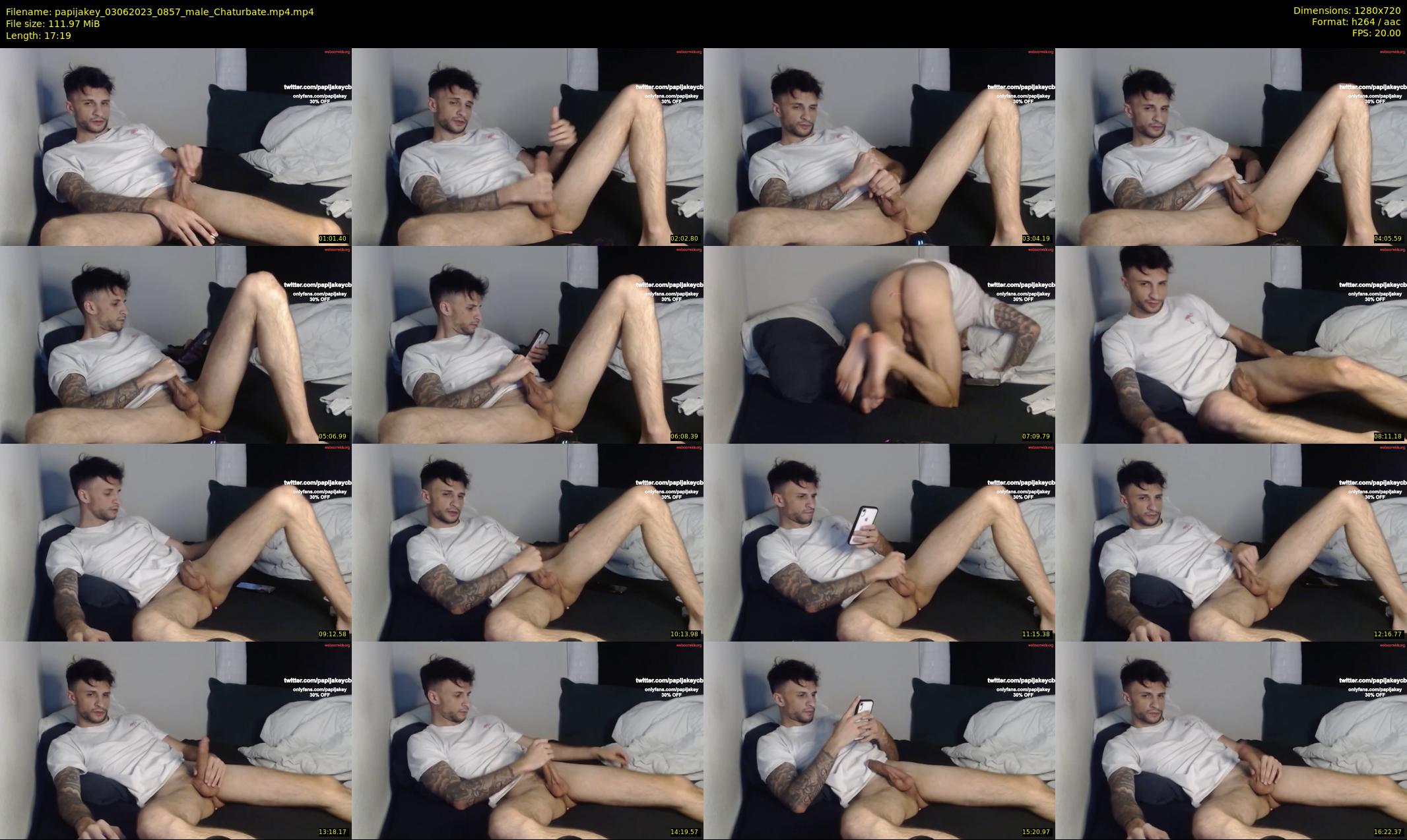 papijakey — 18 minute Chaturbate male cam show recording, 720p, Jun 3, 2023