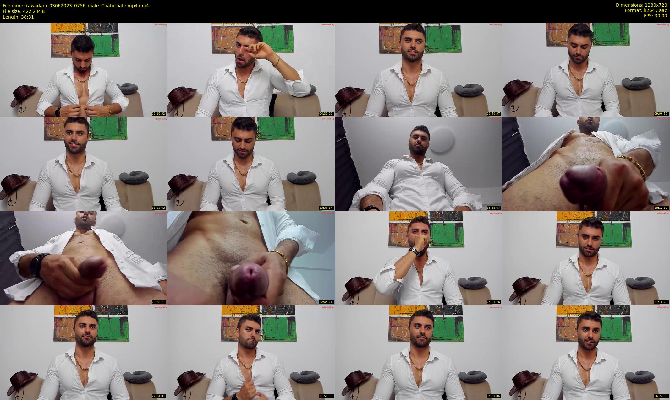rawadam — 39 minute Chaturbate male cam show recording, 720p, Jun 3, 2023