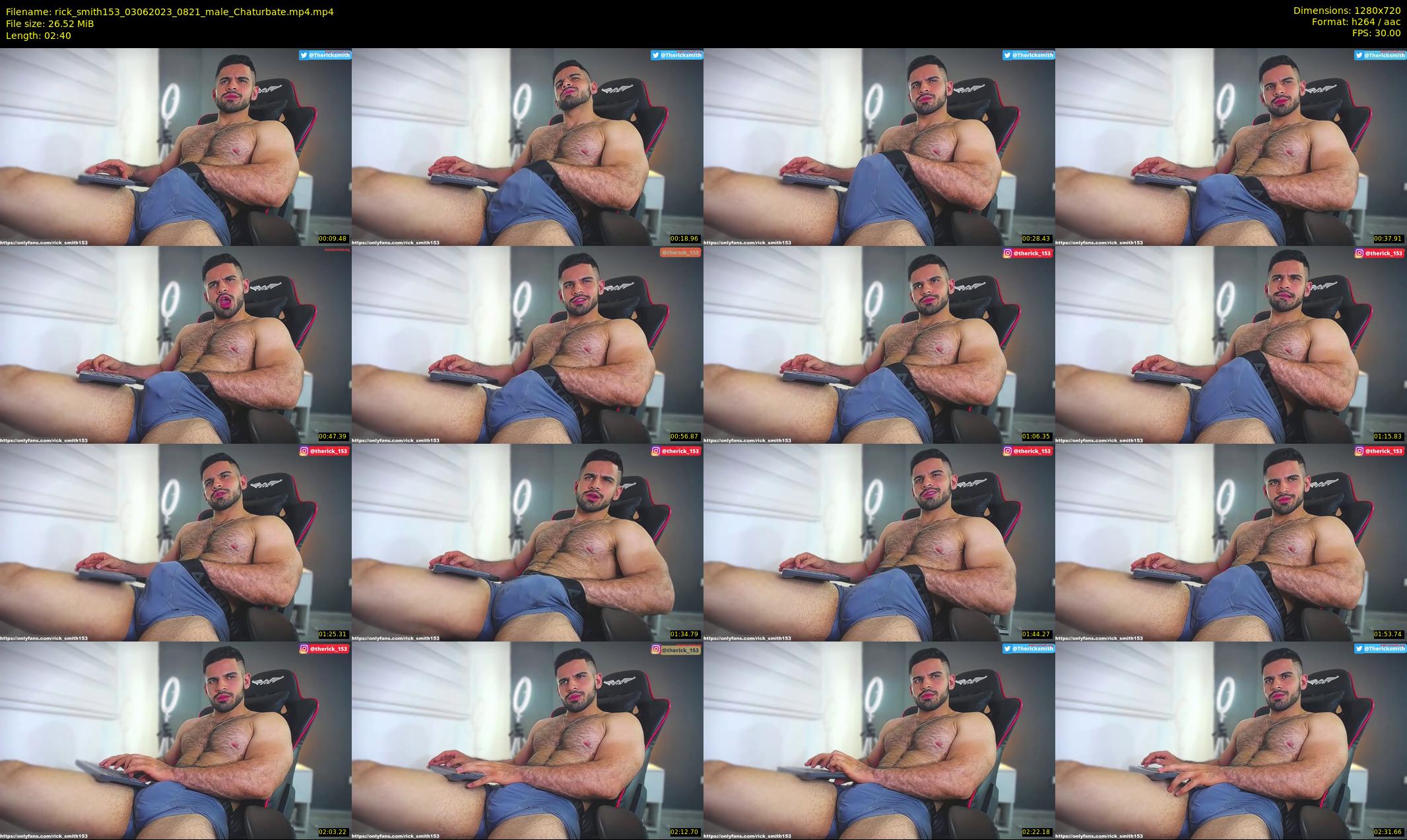rick_smith153 — 3 minute Chaturbate male cam show recording, 720p, Jun 3, 2023