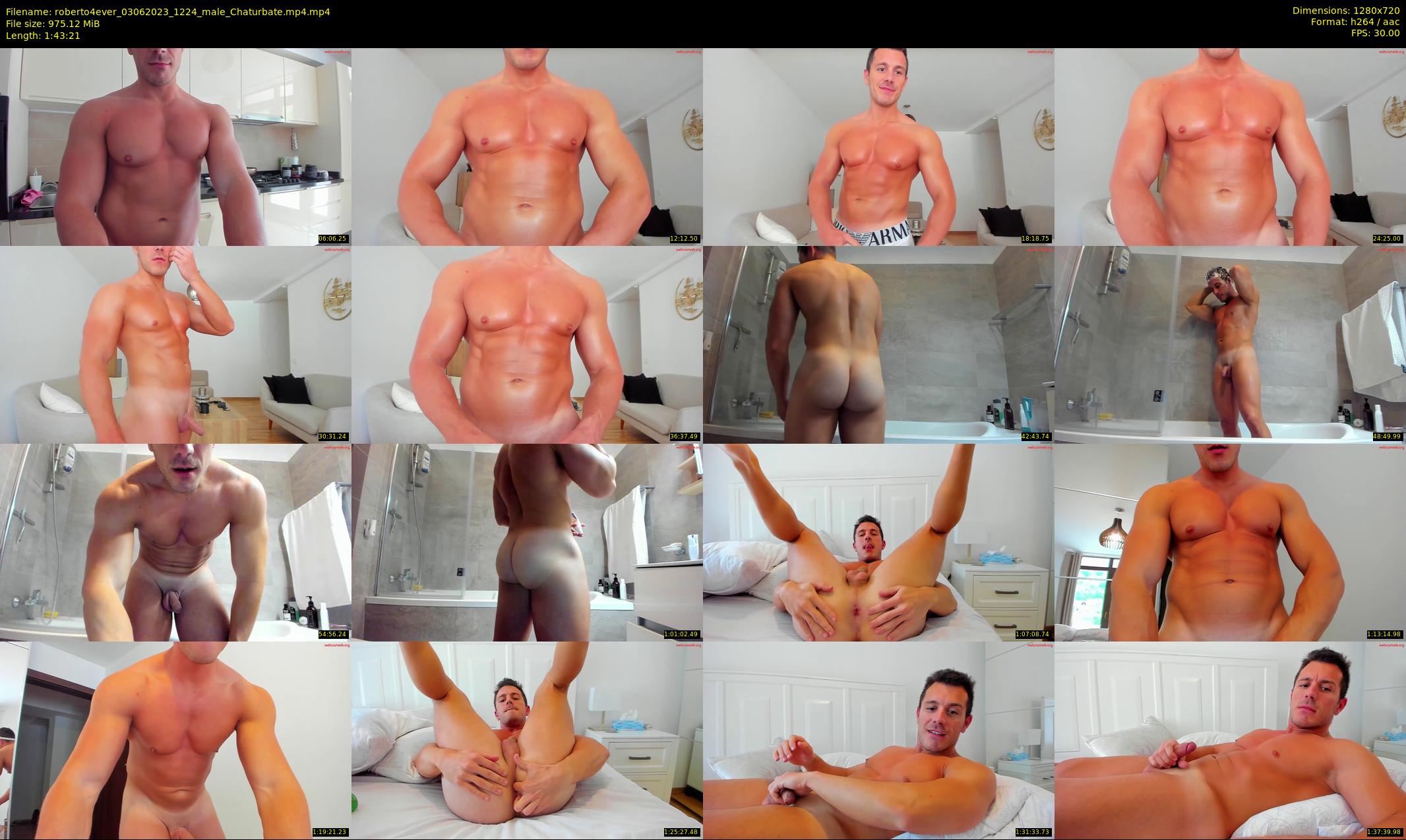 roberto4ever — 104 minute Chaturbate male cam show recording, 720p, Jun 3, 2023