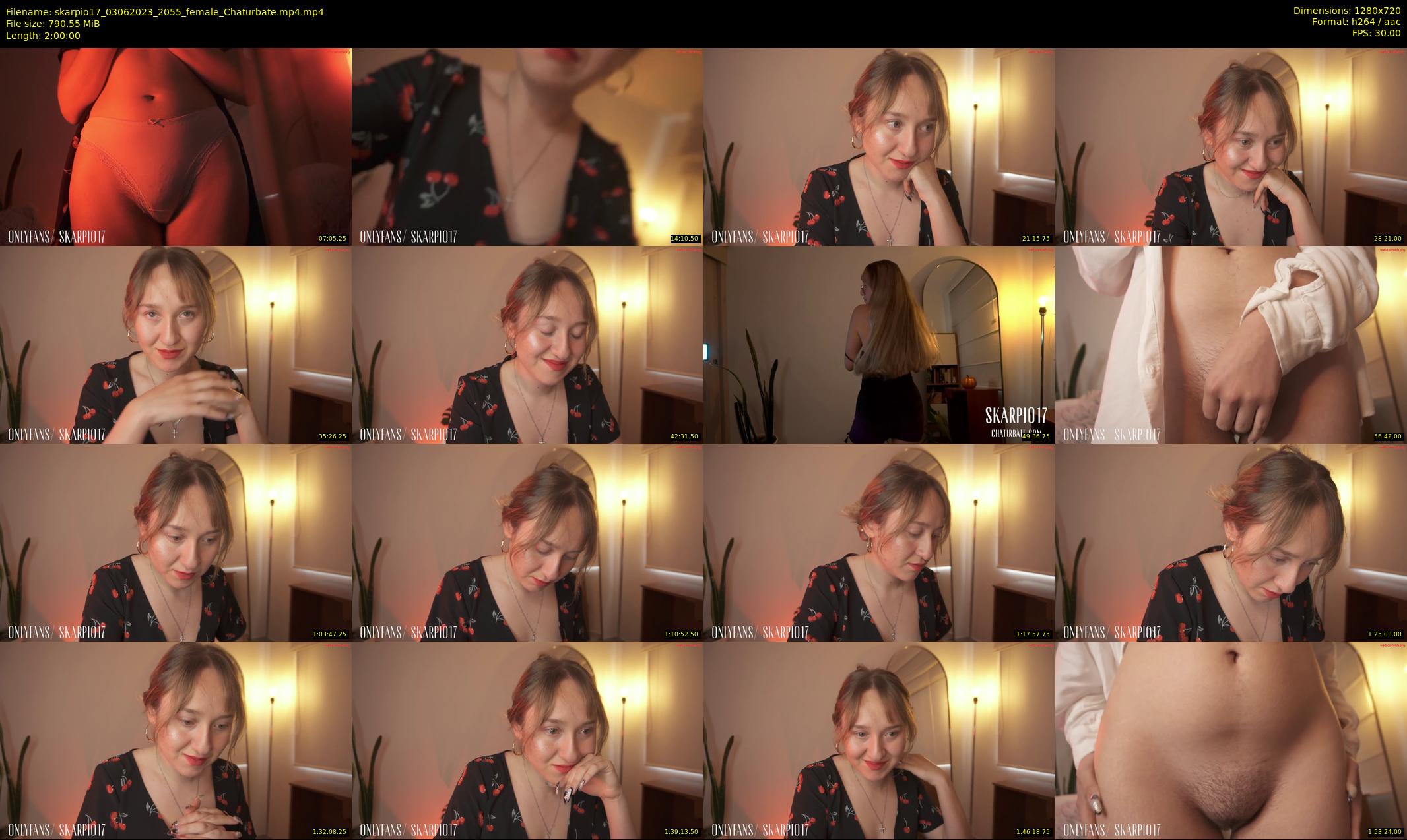 skarpio17 — 120 minute Chaturbate female cam show recording, 720p, Jun 3, 2023