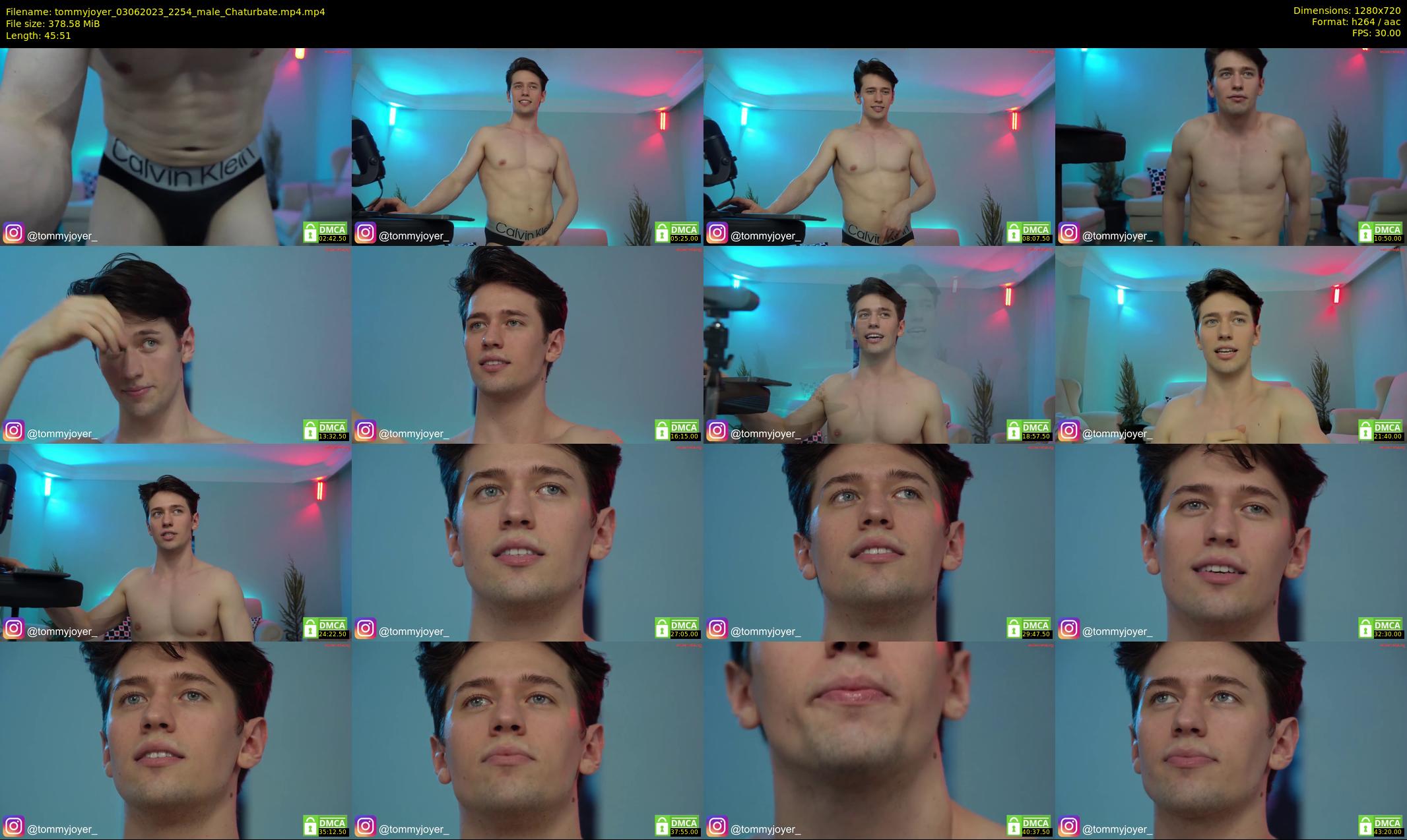 tommyjoyer — 46 minute Chaturbate male cam show recording, 720p, Jun 3, 2023