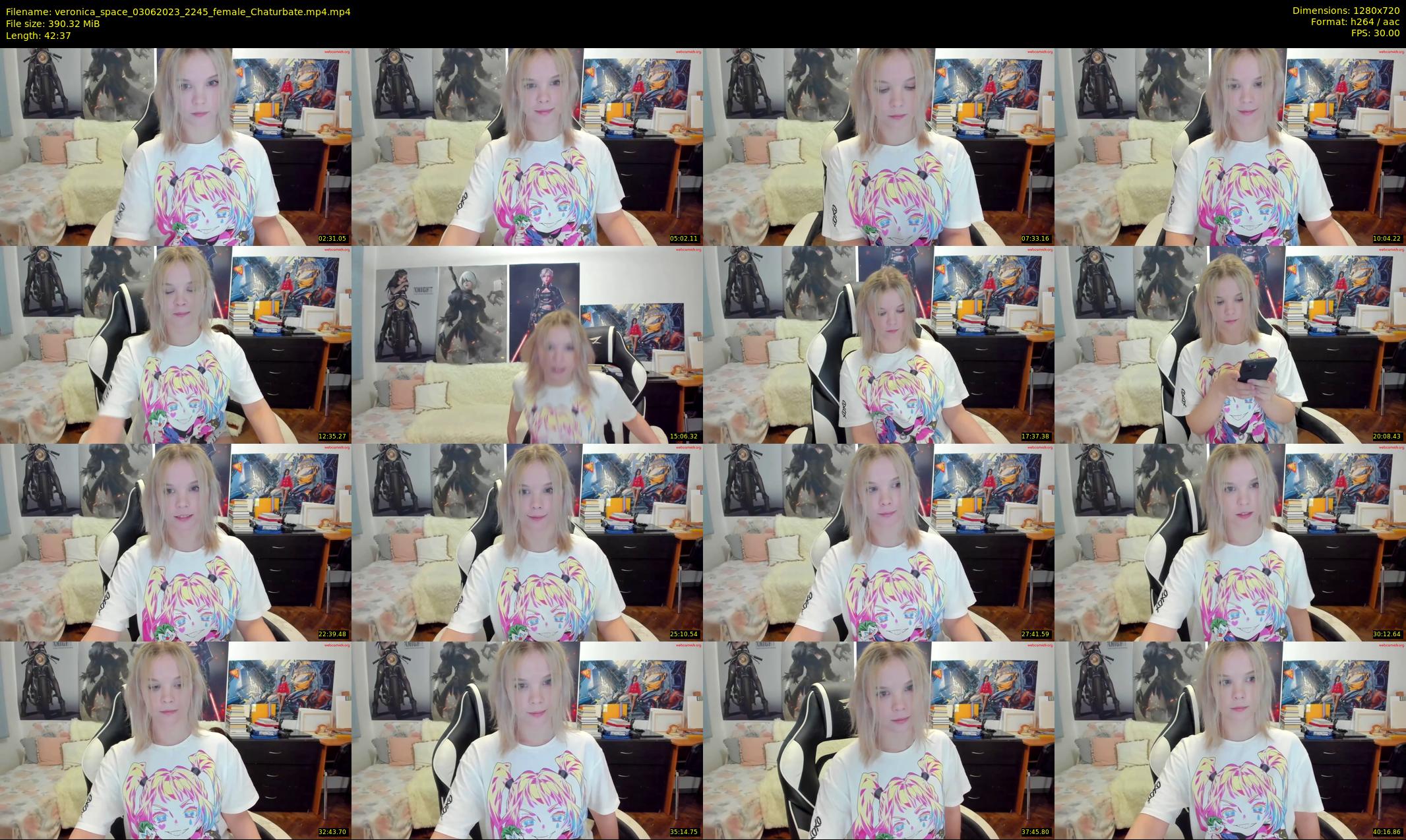 veronica_space — 43 minute Chaturbate female cam show recording, 720p, Jun 3, 2023
