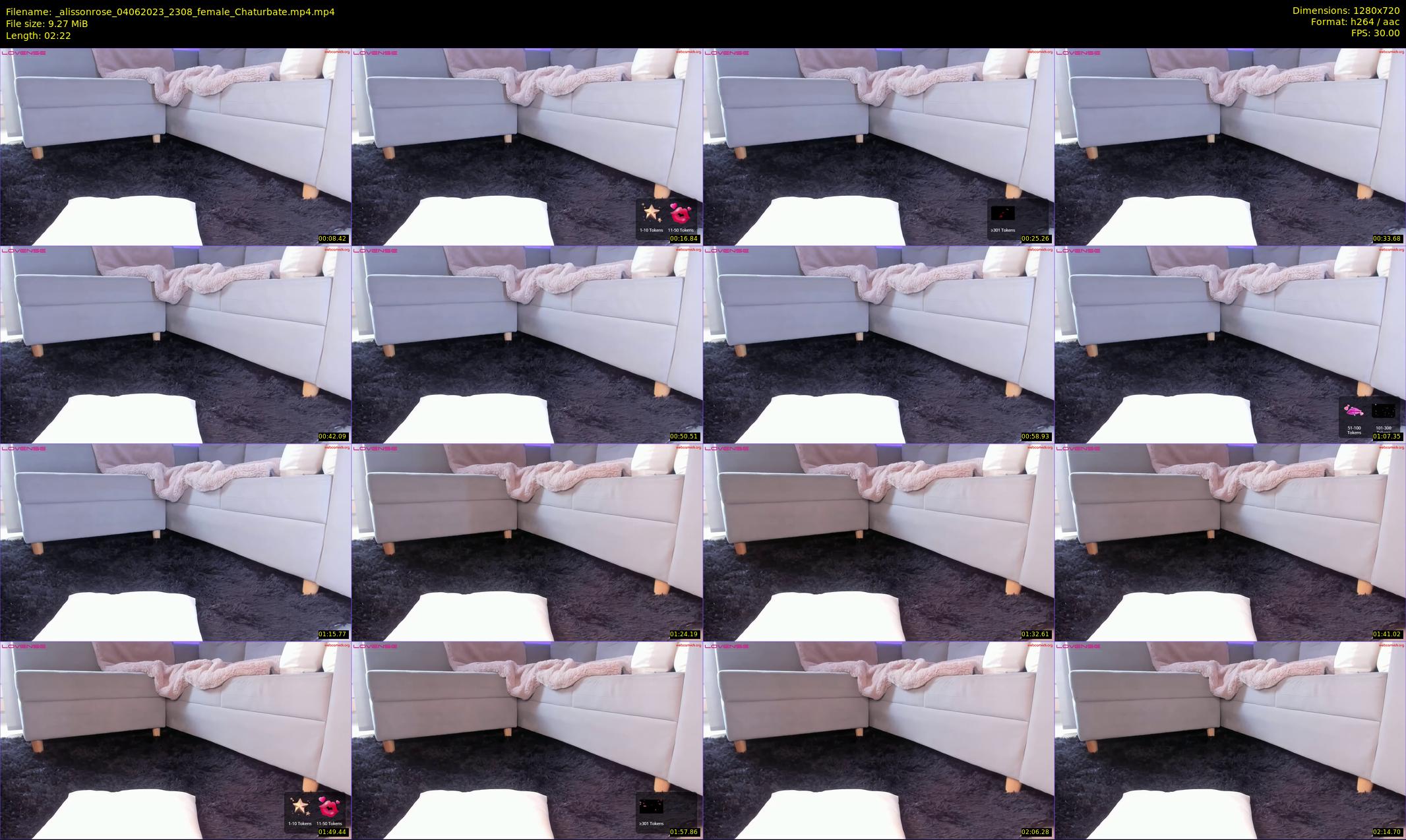_alissonrose — 3 minute Chaturbate female cam show recording, 720p, Jun 4, 2023