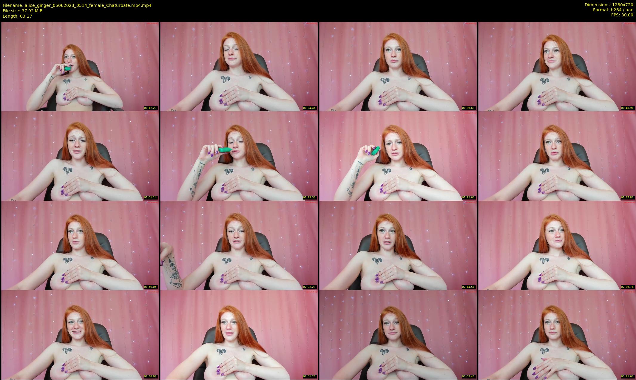 alice_ginger — 4 minute Chaturbate female cam show recording, 720p, Jun 5, 2023