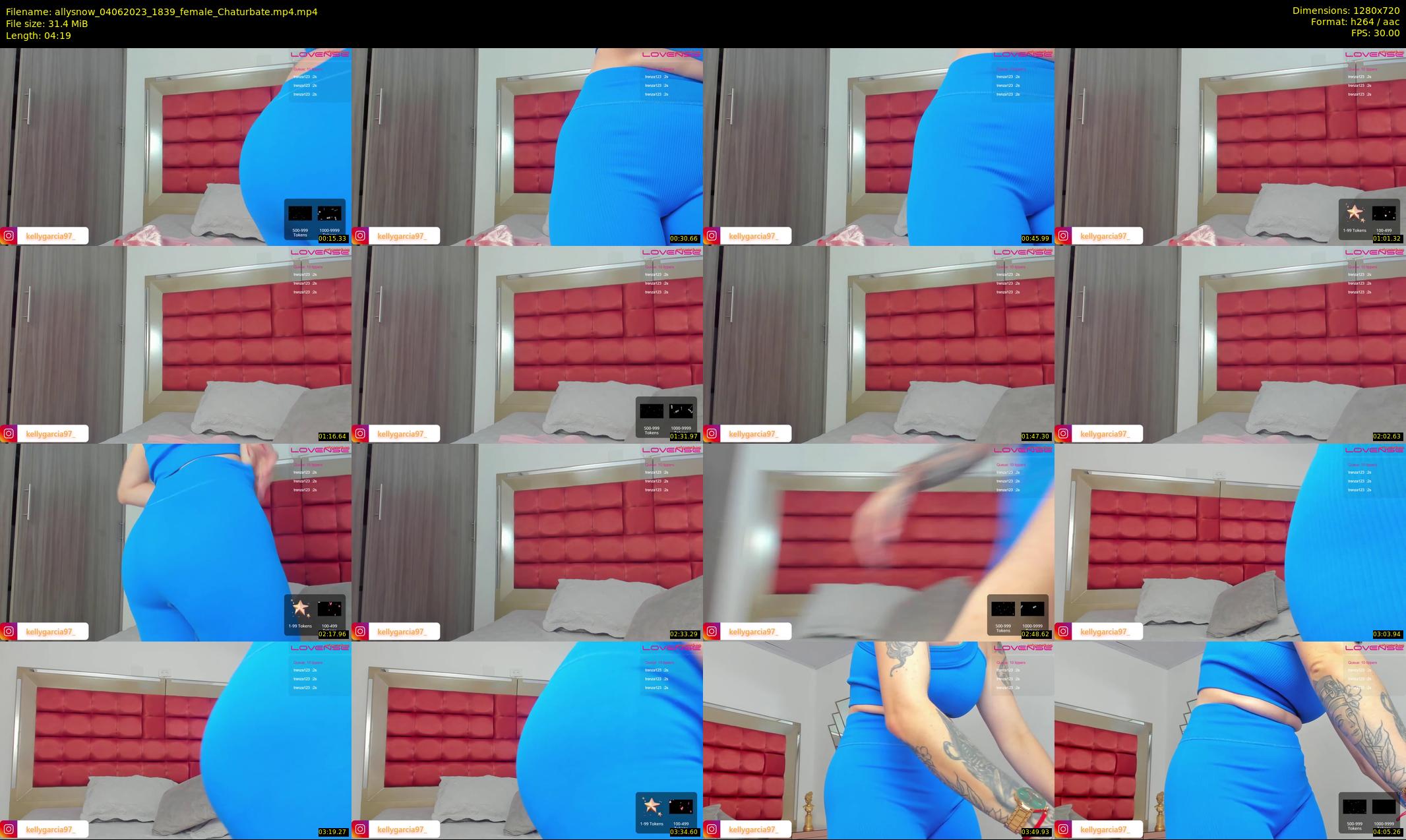 allysnow — 5 minute Chaturbate female cam show recording, 720p, Jun 4, 2023