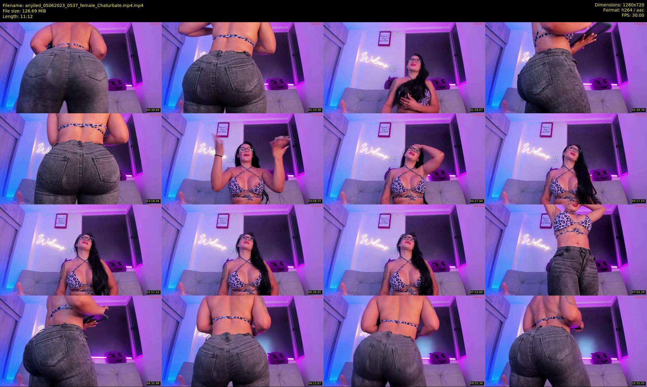 anyiled — 12 minute Chaturbate female cam show recording, 720p, Jun 5, 2023