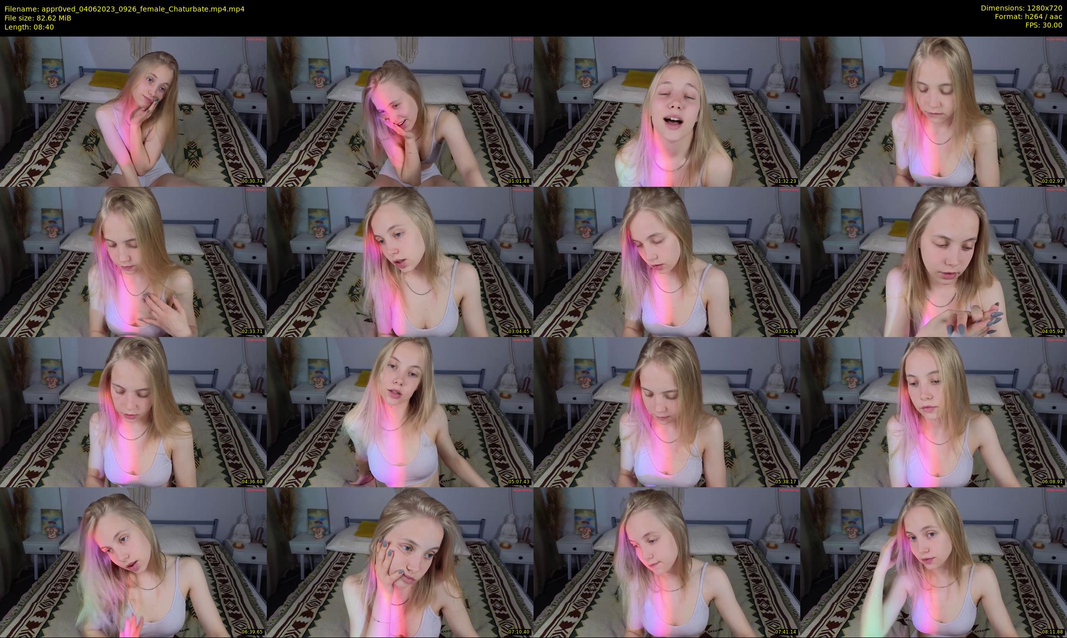 appr0ved — 9 minute Chaturbate female cam show recording, 720p, Jun 4, 2023