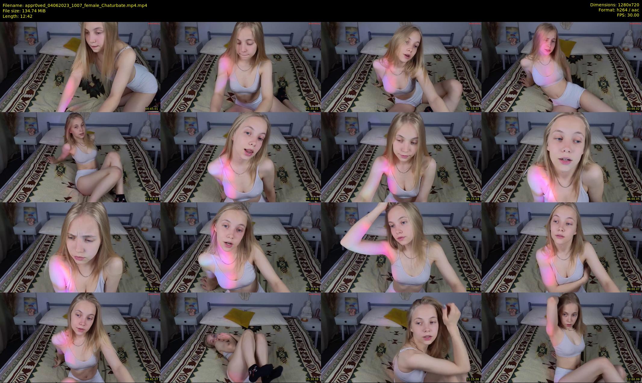 appr0ved — 13 minute Chaturbate female cam show recording, 720p, Jun 4, 2023