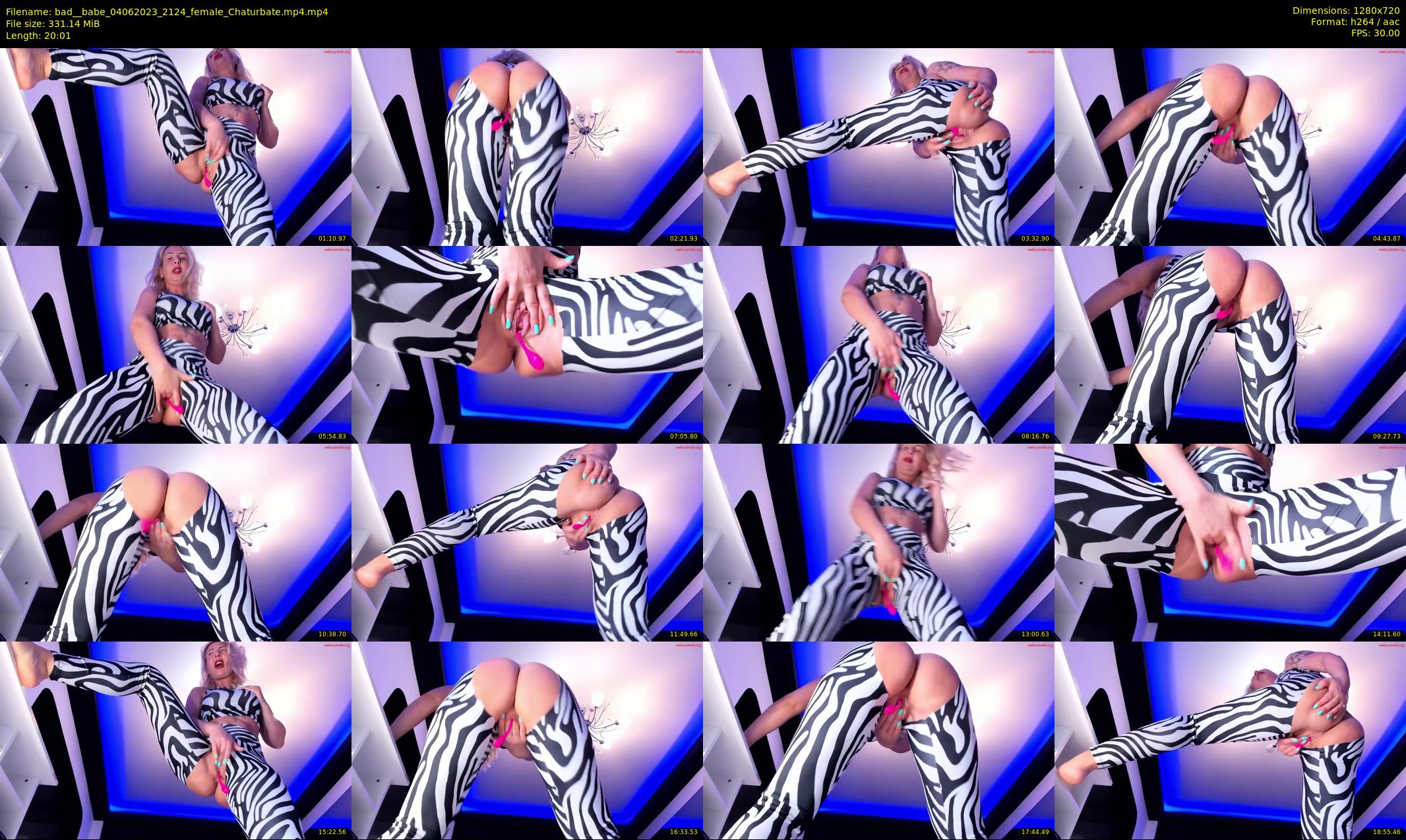 bad__babe — 21 minute Chaturbate female cam show recording, 720p, Jun 4, 2023