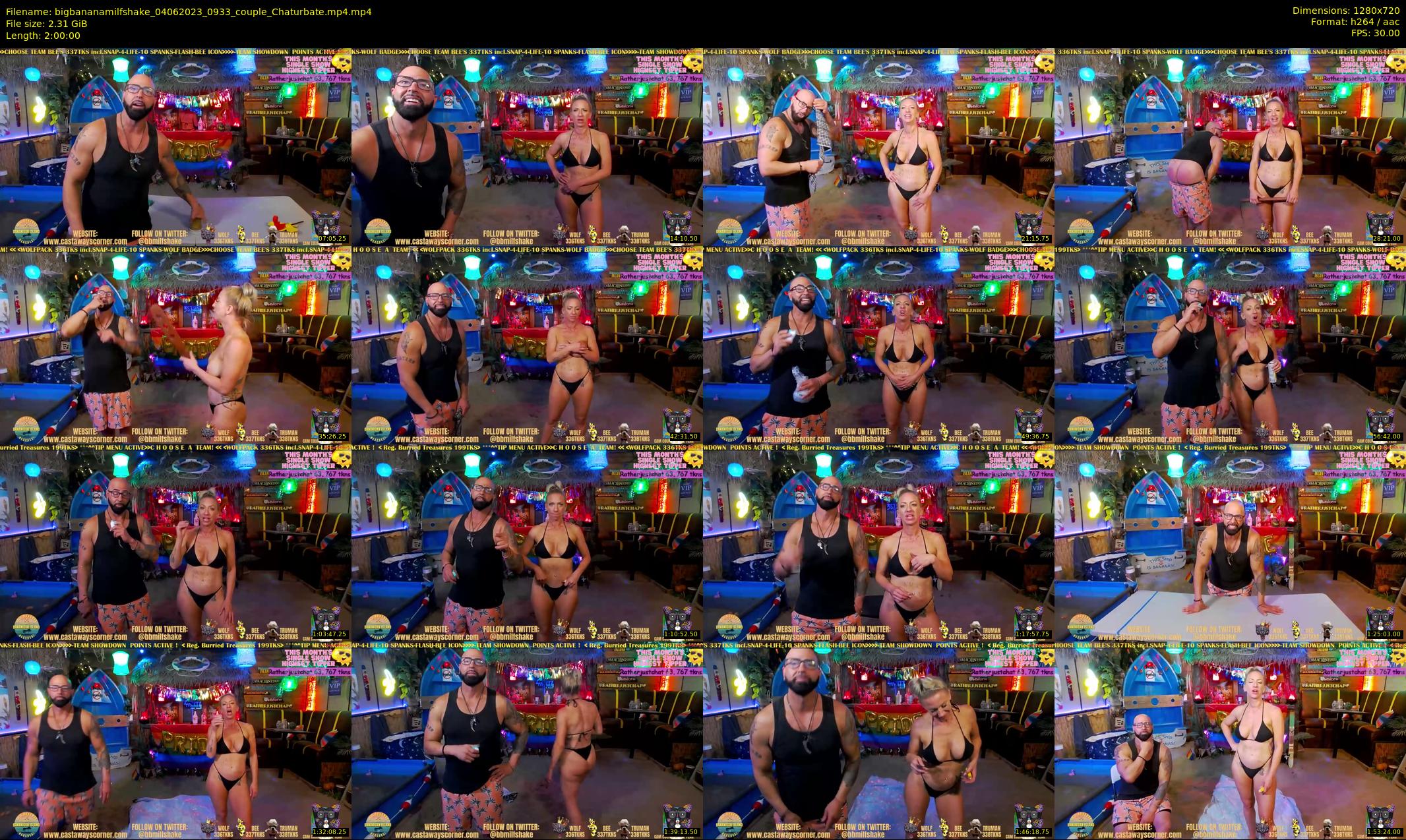 bigbananamilfshake — 120 minute Chaturbate couple cam show recording, 720p, Jun 4, 2023