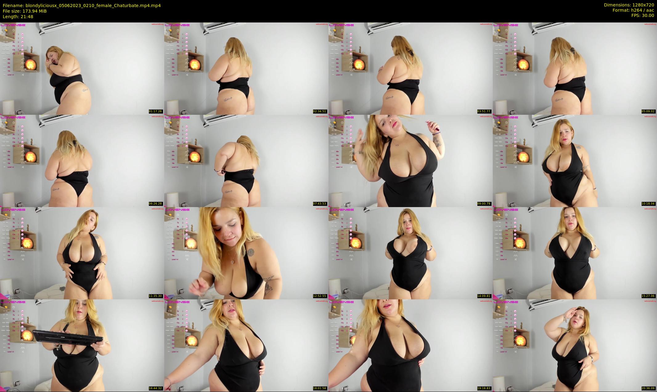 blondyliciousx — 22 minute Chaturbate female cam show recording, 720p, Jun 5, 2023