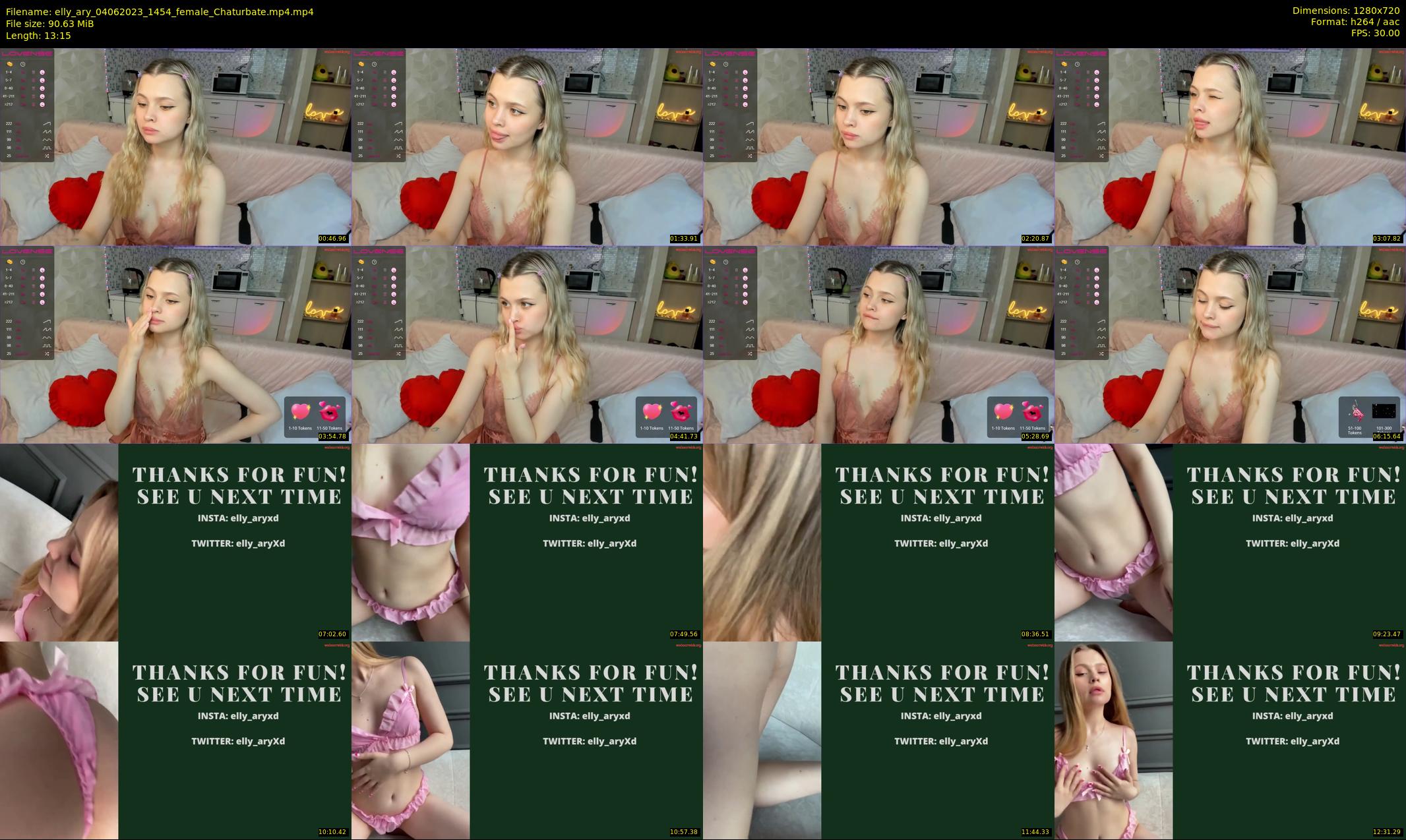 elly_ary — 14 minute Chaturbate female cam show recording, 720p, Jun 4, 2023