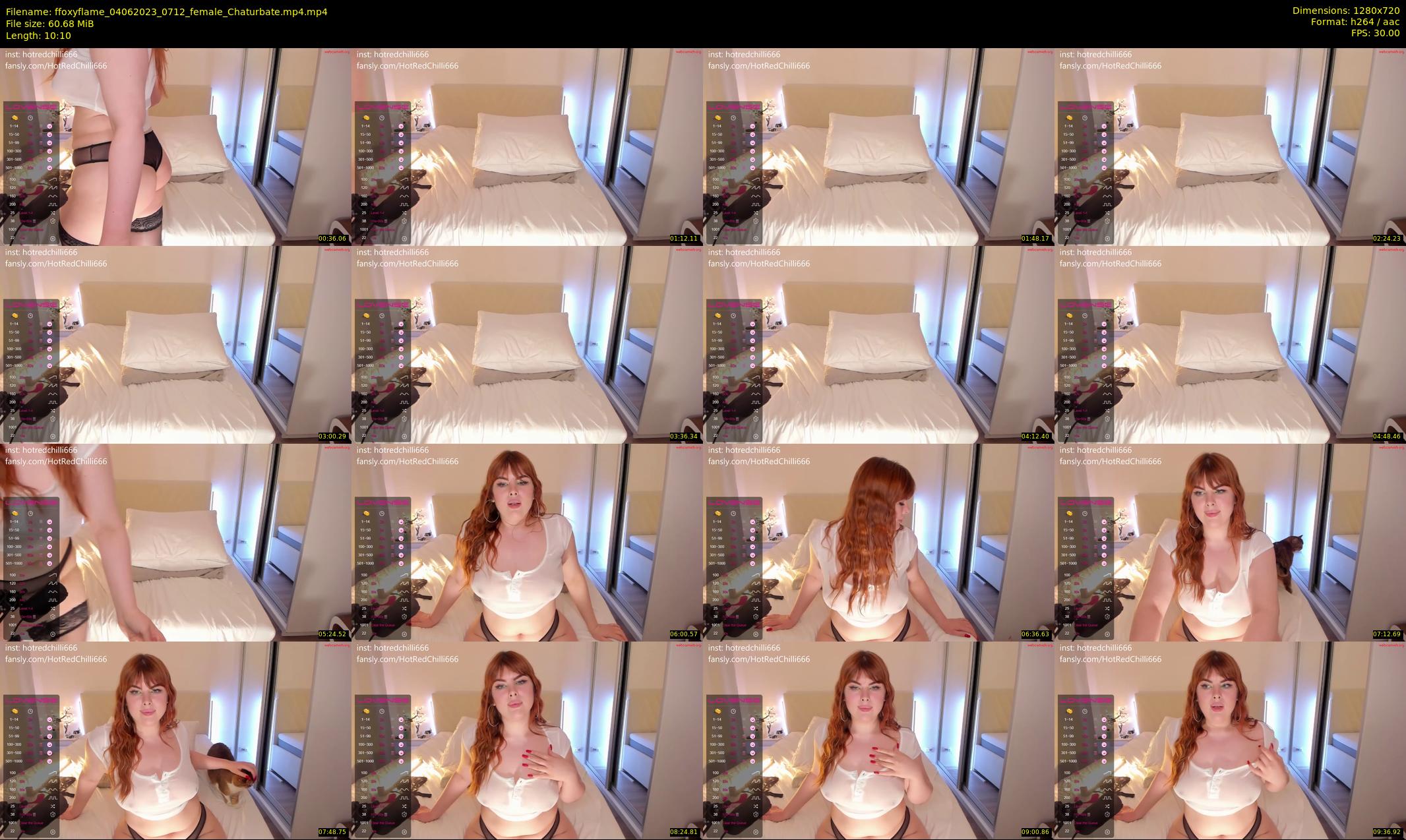 ffoxyflame — 11 minute Chaturbate female cam show recording, 720p, Jun 4, 2023