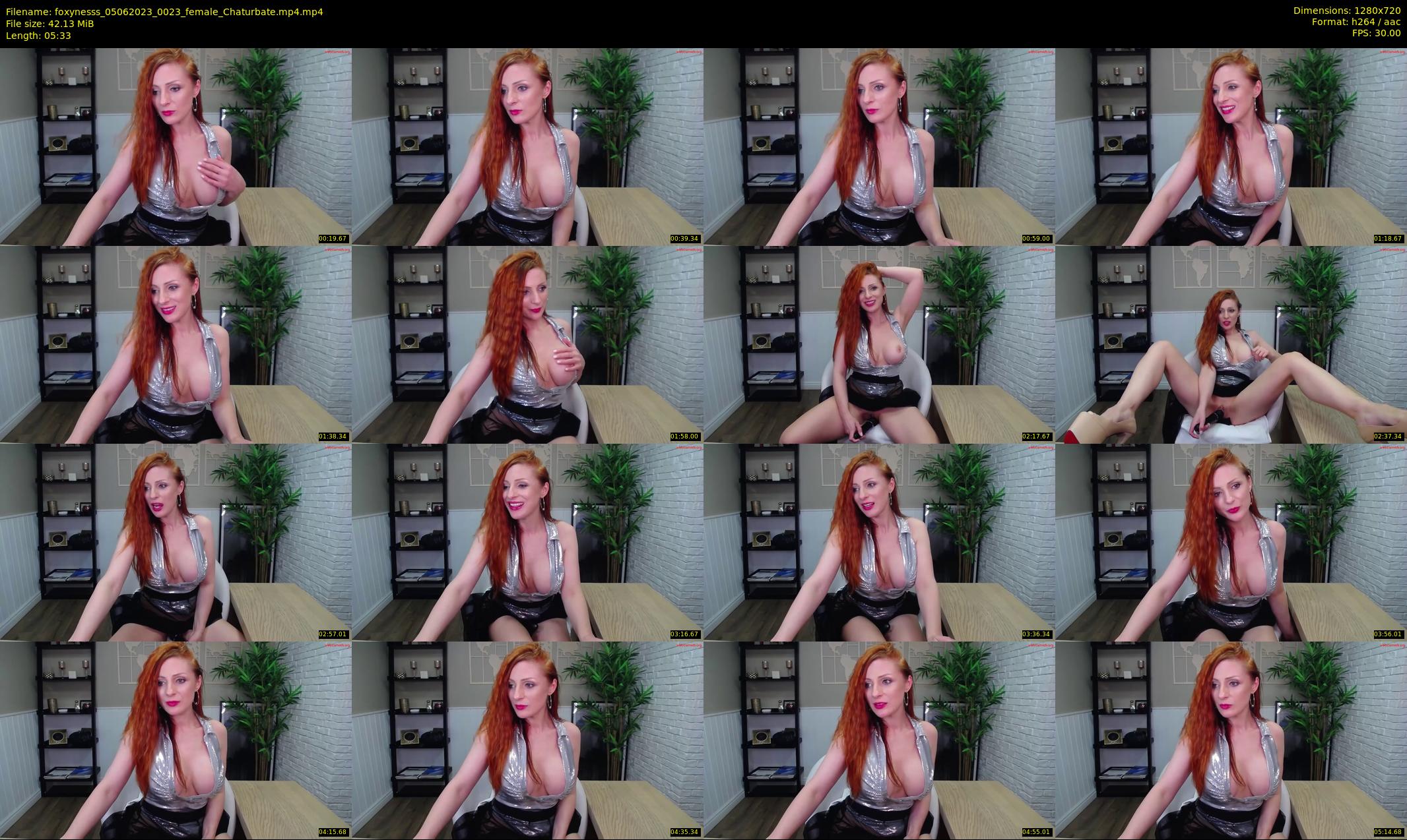 foxynesss — 6 minute Chaturbate female cam show recording, 720p, Jun 5, 2023
