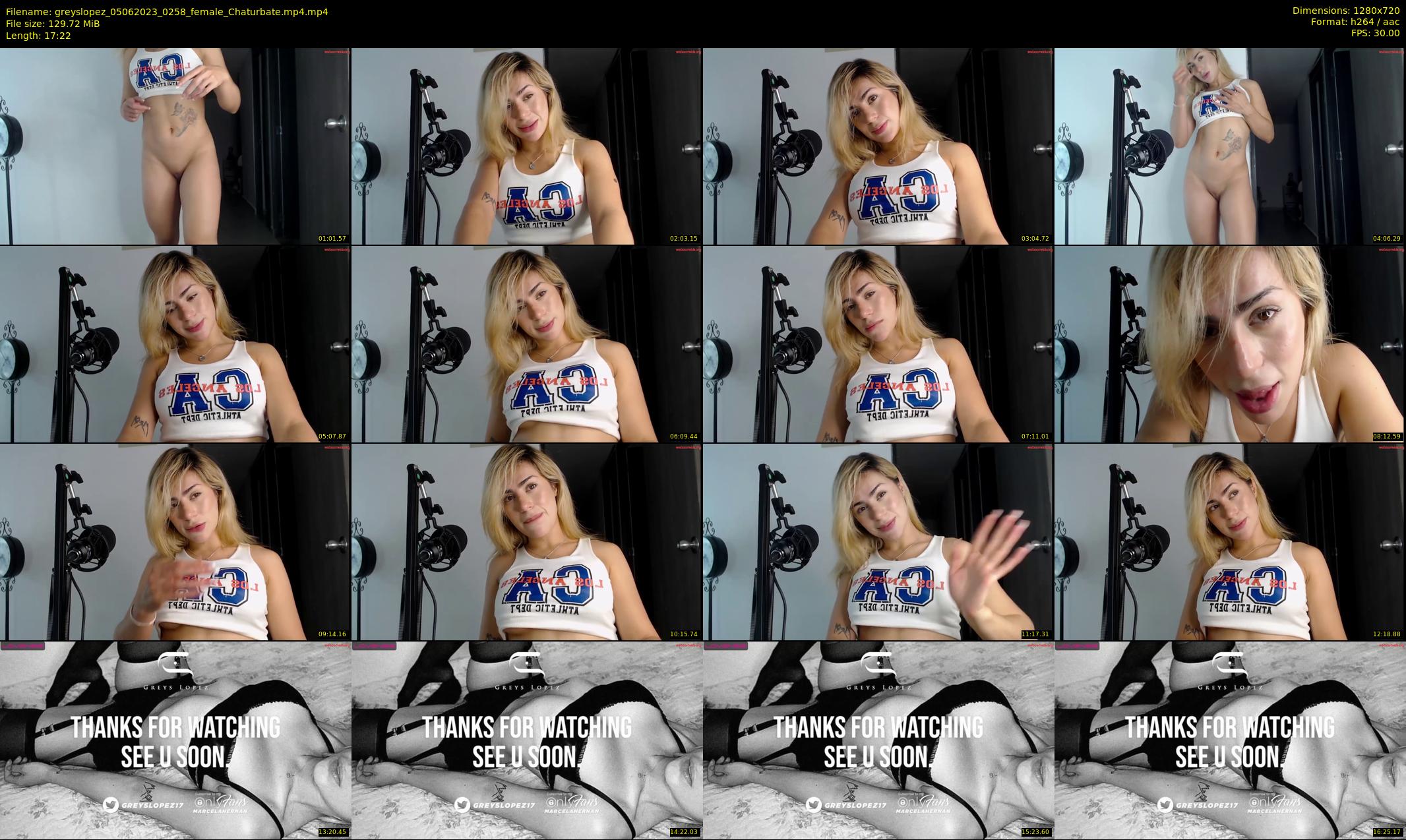 greyslopez — 18 minute Chaturbate female cam show recording, 720p, Jun 5, 2023