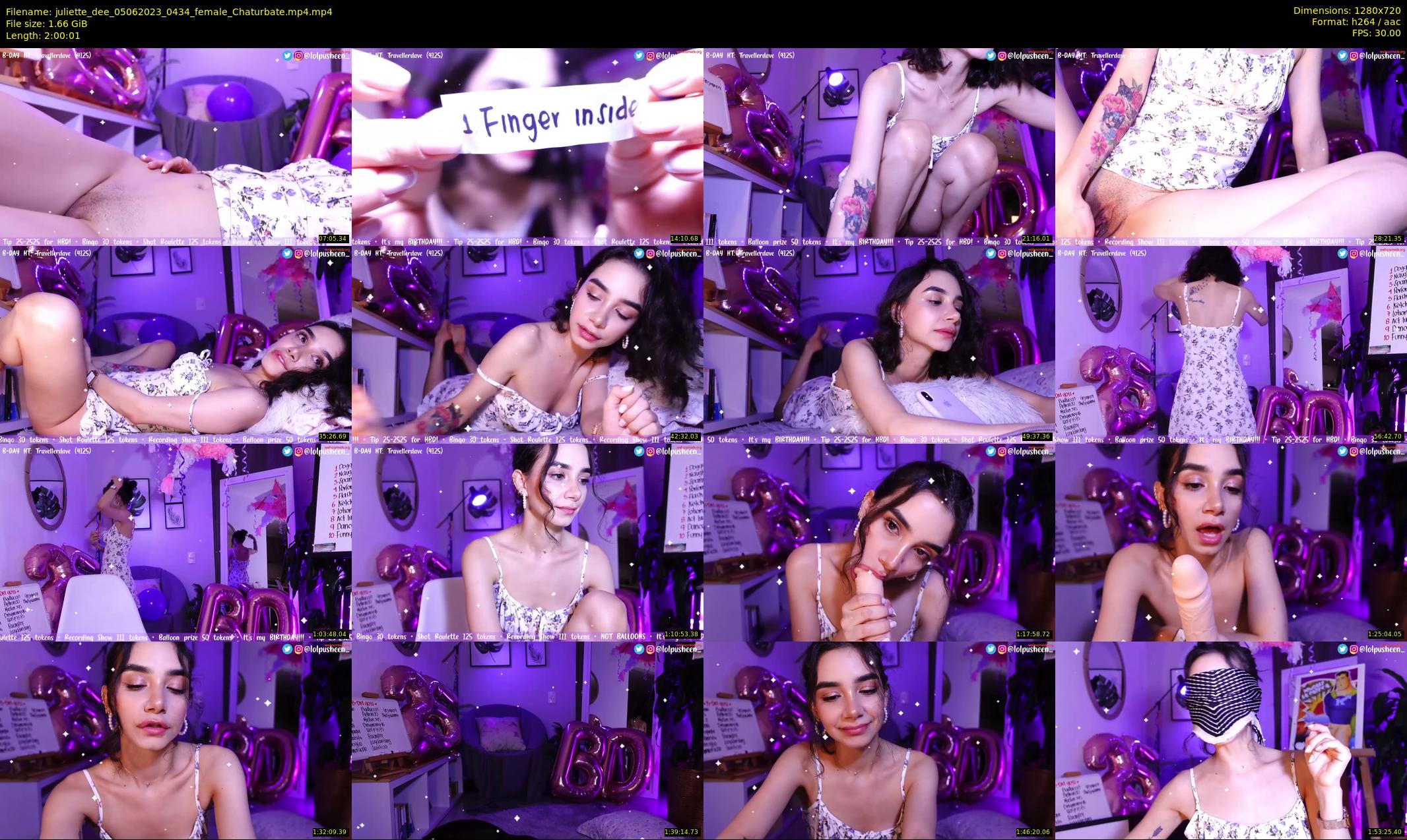 juliette_dee — 121 minute Chaturbate female cam show recording, 720p, Jun 5, 2023
