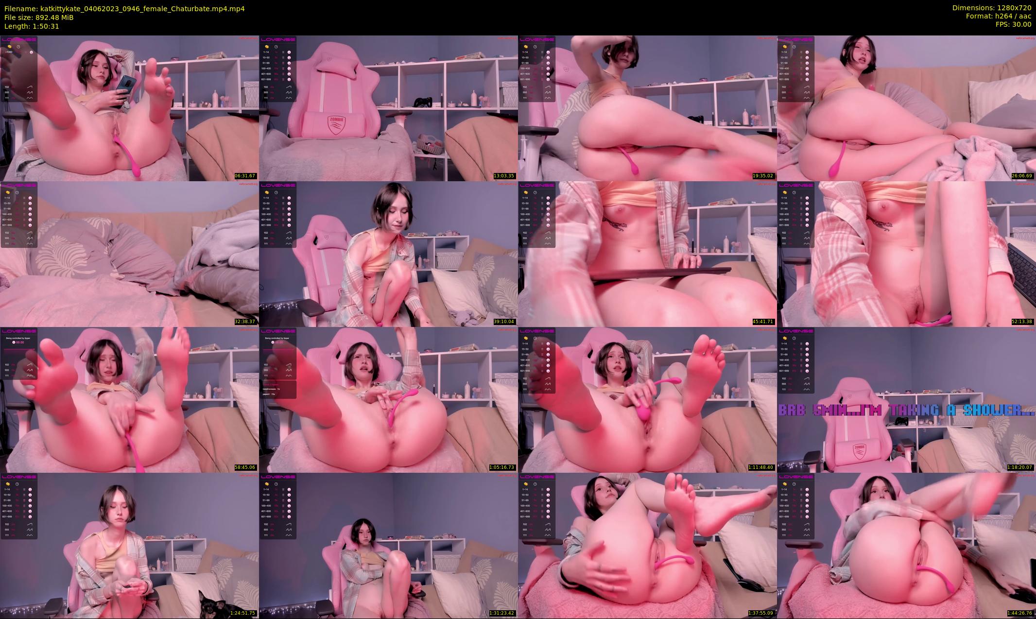 katkittykate — 111 minute Chaturbate female cam show recording, 720p, Jun 4, 2023