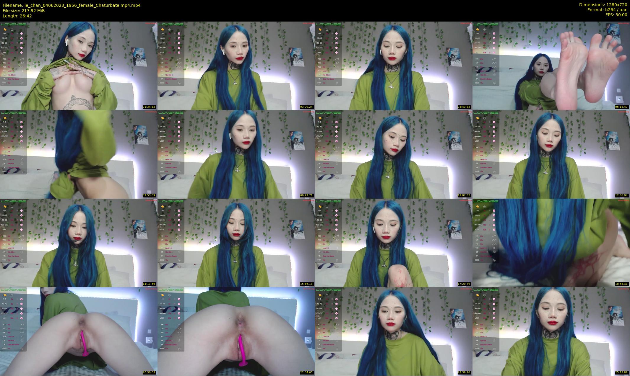 le_chan — 27 minute Chaturbate female cam show recording, 720p, Jun 4, 2023
