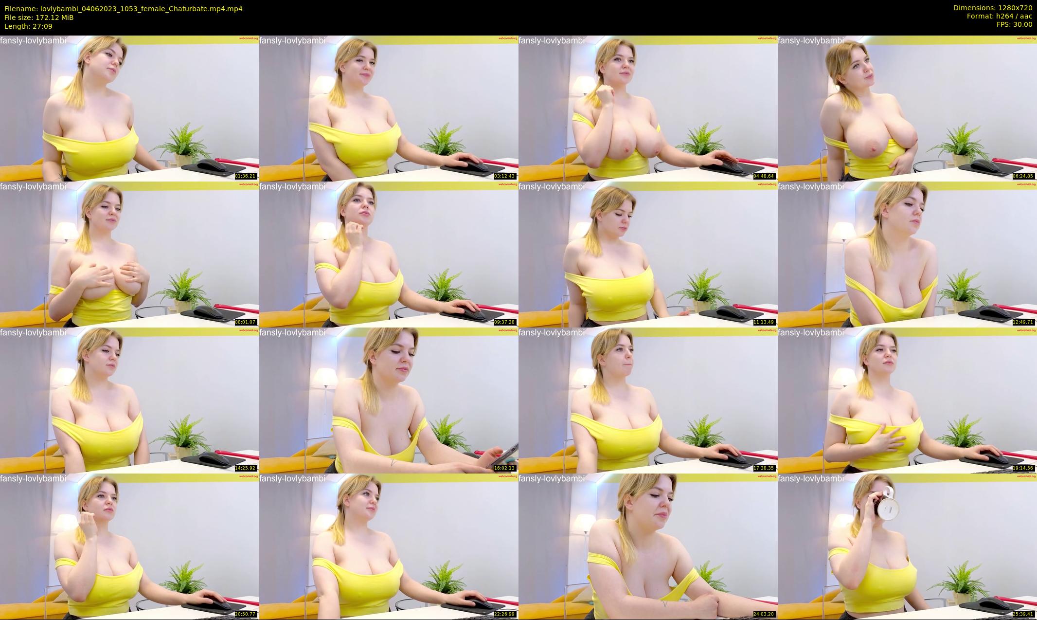 lovlybambi — 28 minute Chaturbate female cam show recording, 720p, Jun 4, 2023
