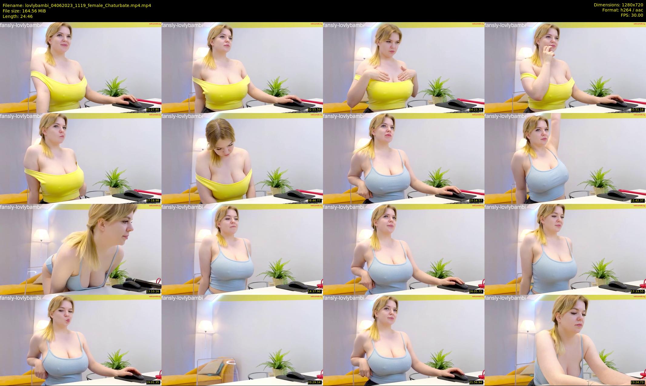 lovlybambi — 25 minute Chaturbate female cam show recording, 720p, Jun 4, 2023