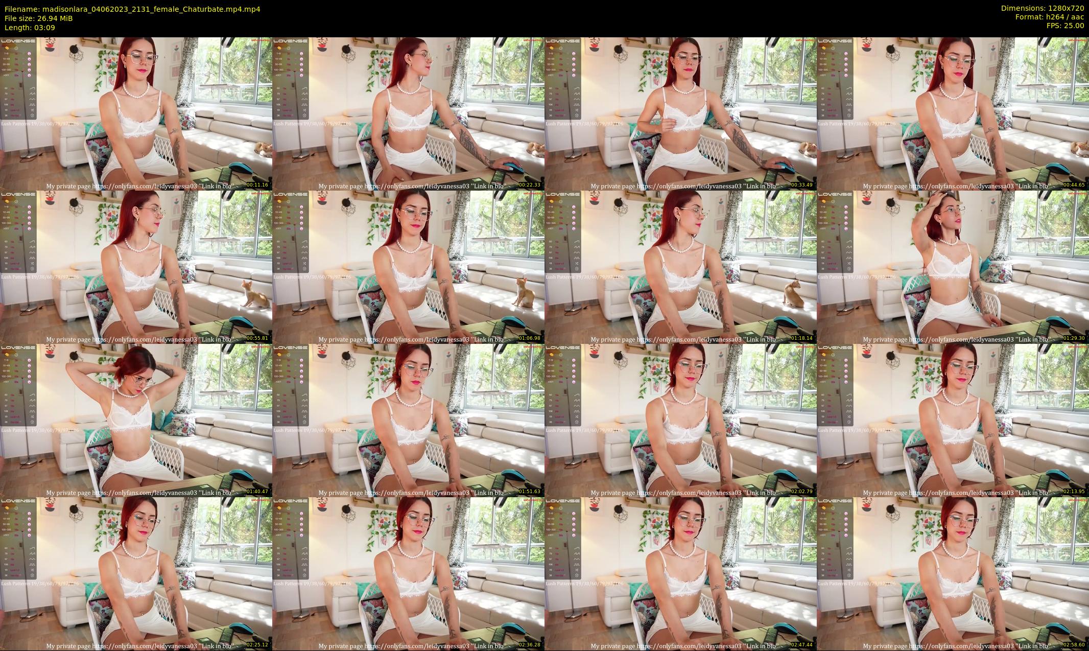 madisonlara — 4 minute Chaturbate female cam show recording, 720p, Jun 4, 2023
