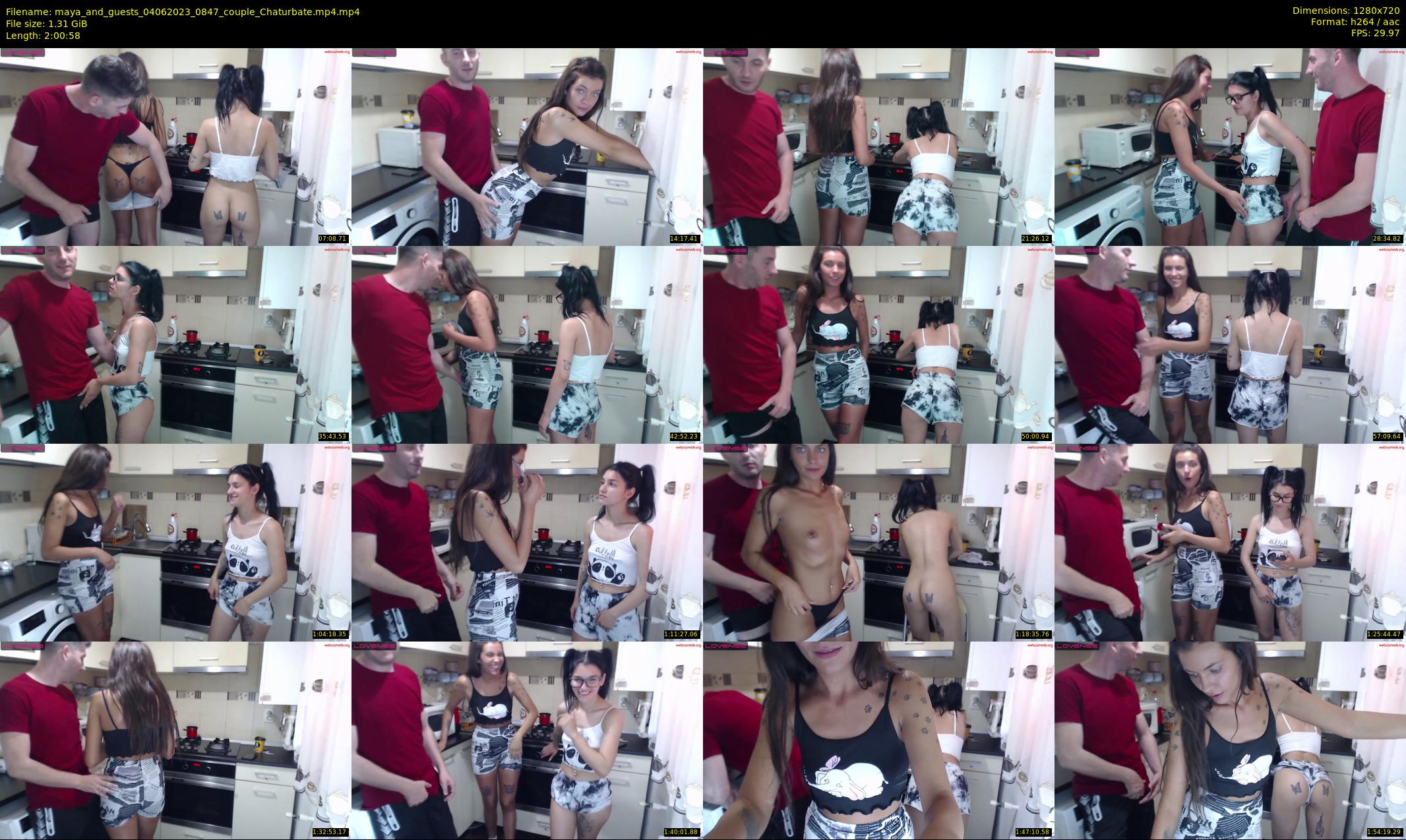 maya_and_guests — 121 minute Chaturbate couple cam show recording, 720p, Jun 4, 2023