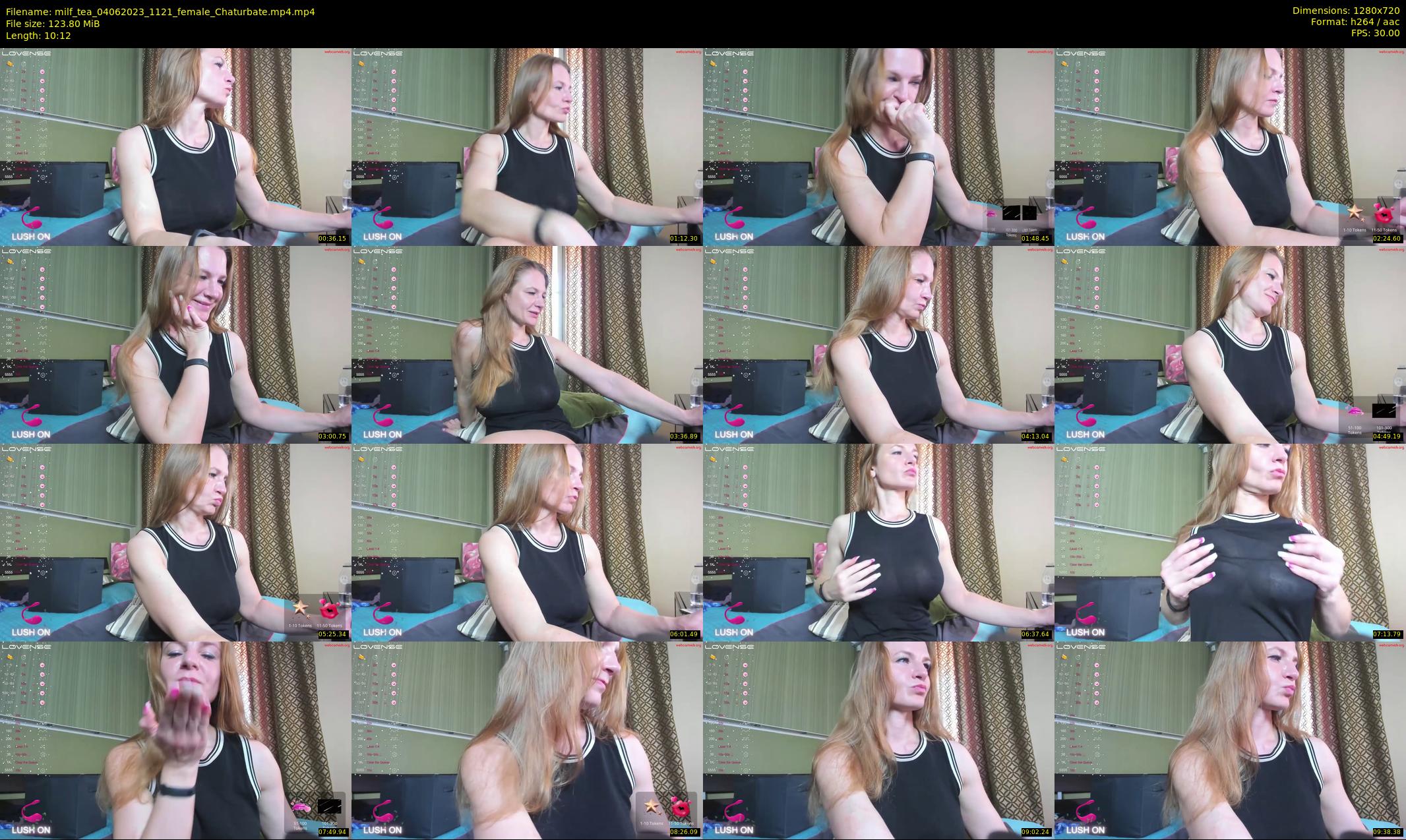 milf_tea — 11 minute Chaturbate female cam show recording, 720p, Jun 4, 2023