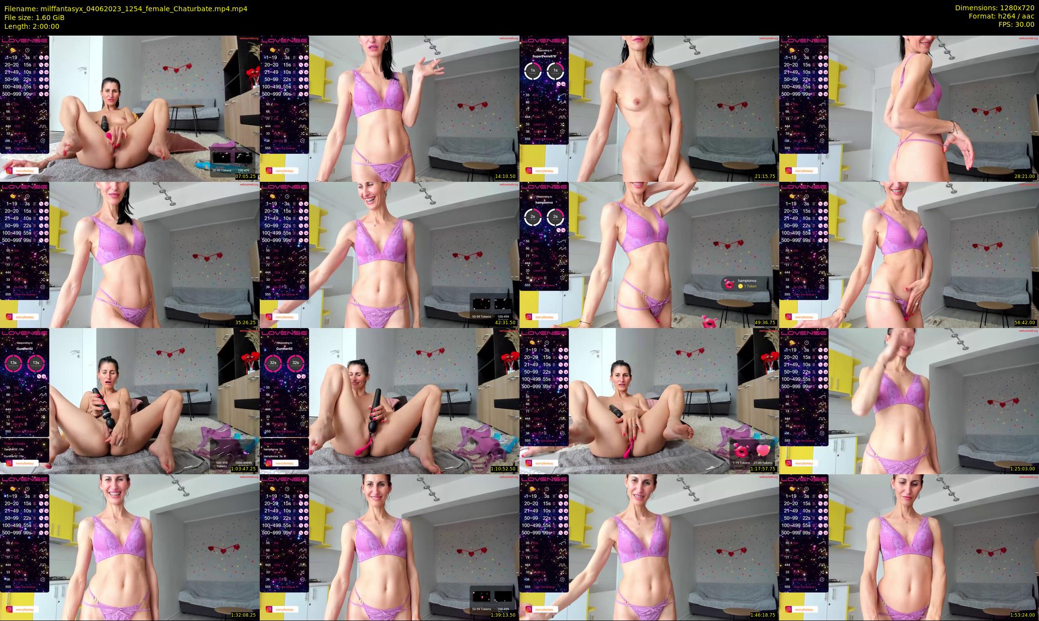 milffantasyx — 120 minute Chaturbate female cam show recording, 720p, Jun 4, 2023