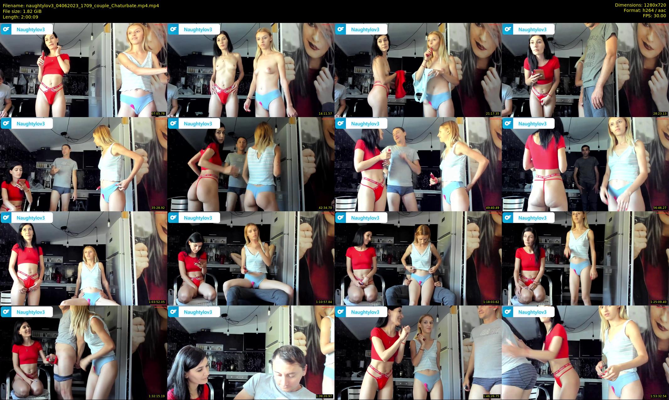 naughtylov3 — 121 minute Chaturbate couple cam show recording, 720p, Jun 4, 2023