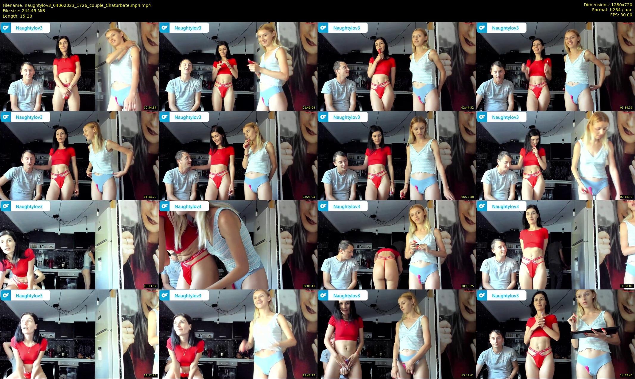 naughtylov3 — 16 minute Chaturbate couple cam show recording, 720p, Jun 4, 2023