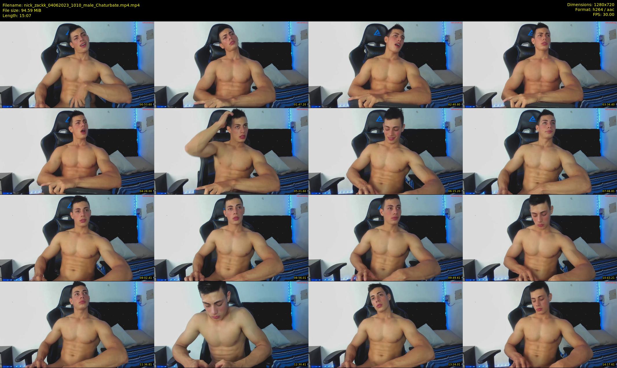 nick_zackk — 16 minute Chaturbate male cam show recording, 720p, Jun 4, 2023